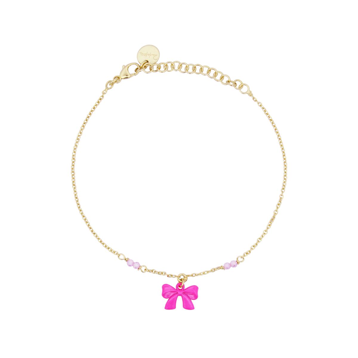 Bracciale con Fiocco Fucsia - CANDY BOW Rue des Mille
