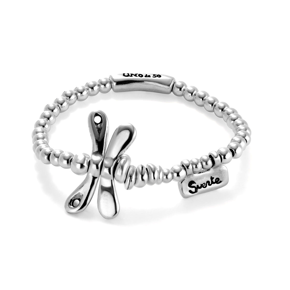 Bracciale elastico Libellula e Suerte | UNOde50 | PUL2476MTL
