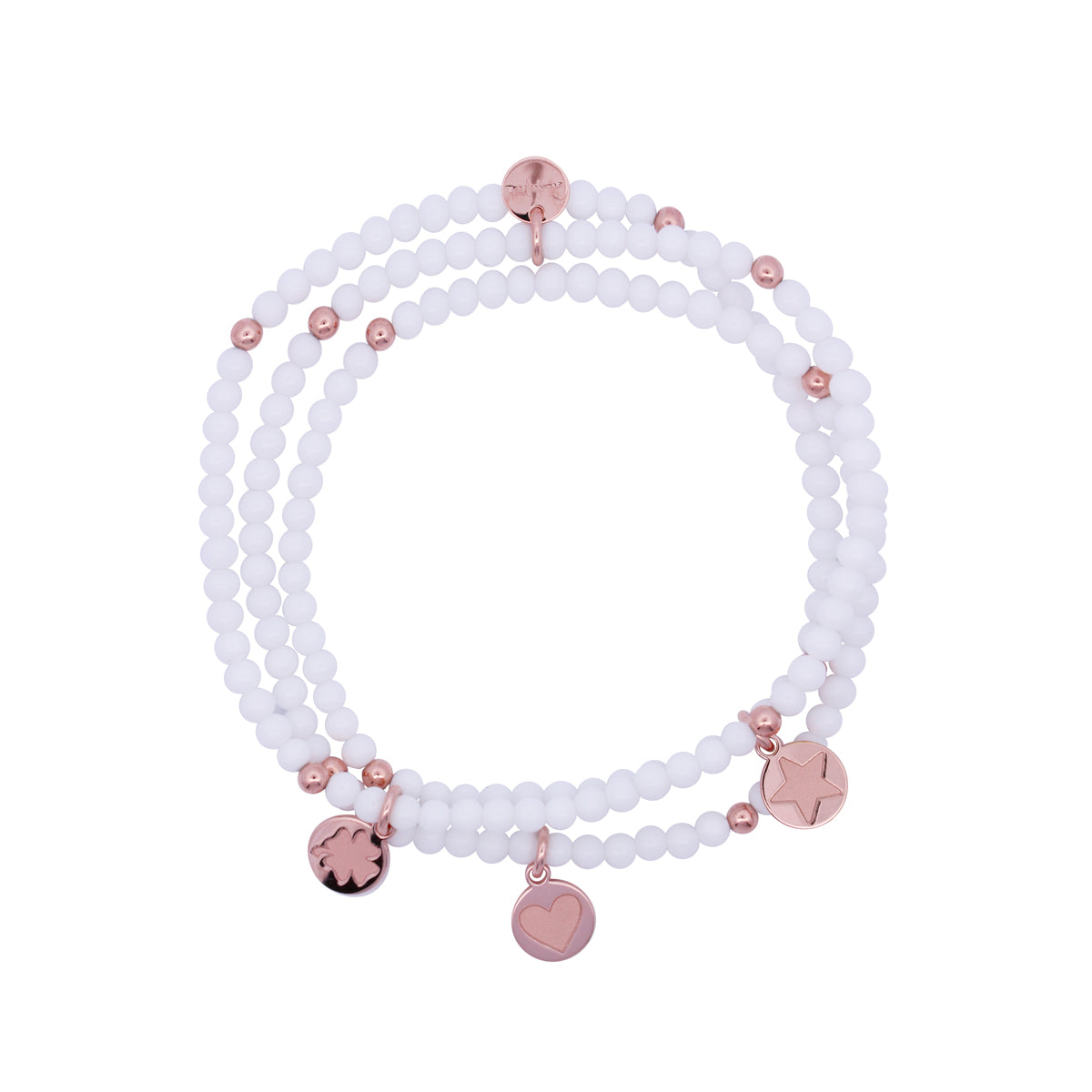 Bracciale / Girocollo elastico con pietre bianche - GIPSY WHITE Rue des Mille