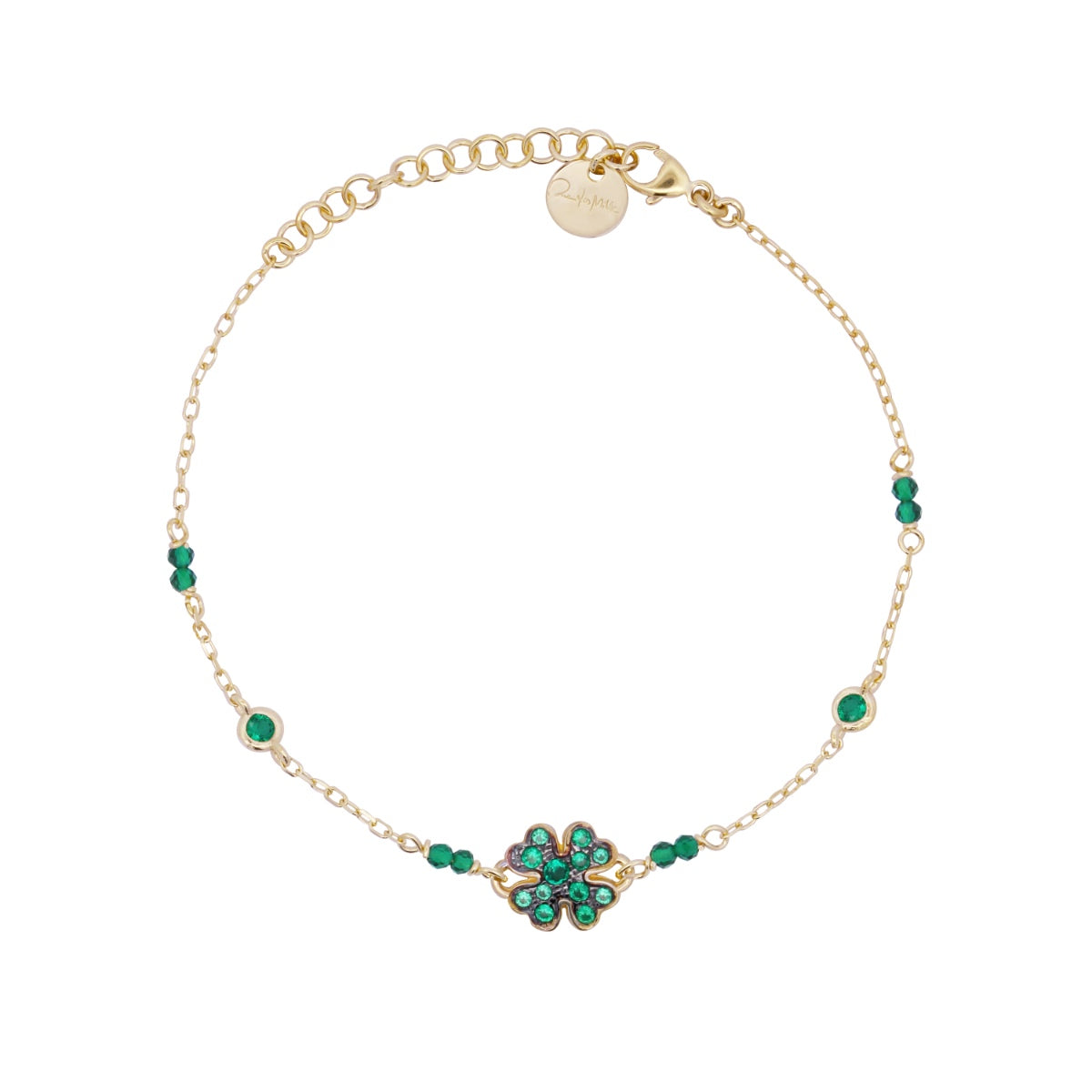 Bracciale ciondolo a quadrifoglio colorato - STARDUST TEN Rue des Mille