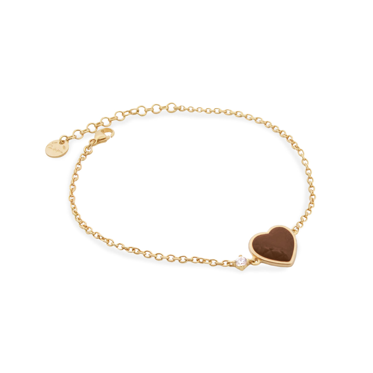 Bracciale con Cuore Choco - BON BON Rue des Mille | BRZ-025 M1 CUO M AU