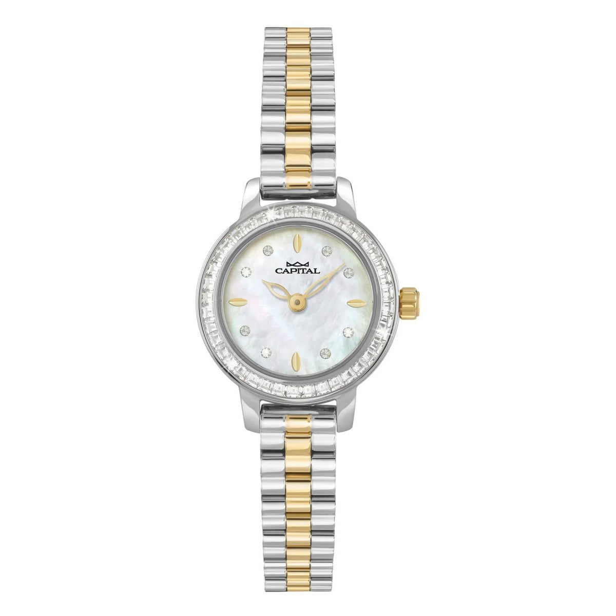 CAPITAL: Orologio NEW YORK Acciaio Bicolore Giallo e Madreperla