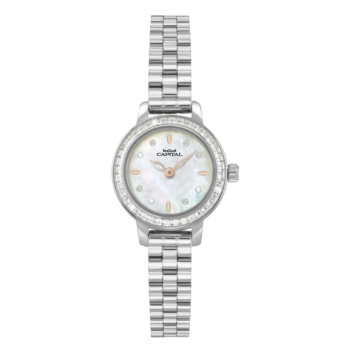 CAPITAL: Orologio NEW YORK Donna Acciaio e Madreperla