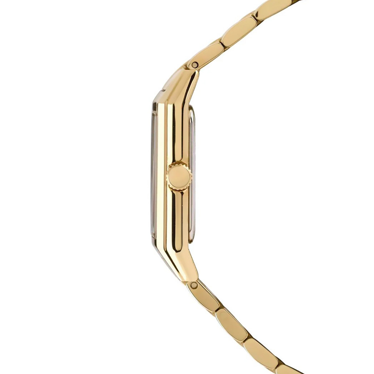 Orologio rettangolare Acciaio Giallo e Madreperla