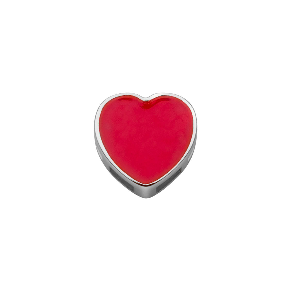 DonnaOro: Cuore ELEMENTS Oro Bianco e Smalto Rosso | DCHF9176