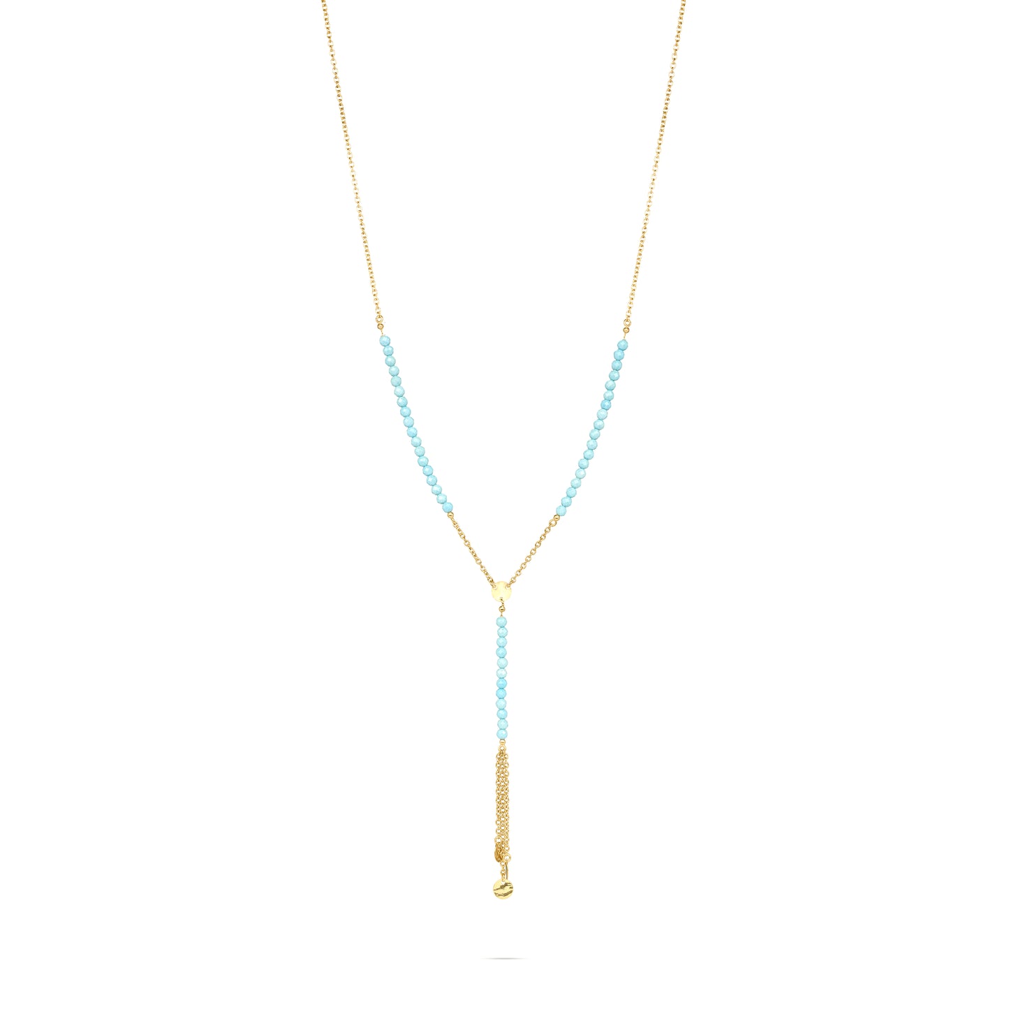 Collana rosario con Pepite di Zirconi Milky - GIPSY CHIC