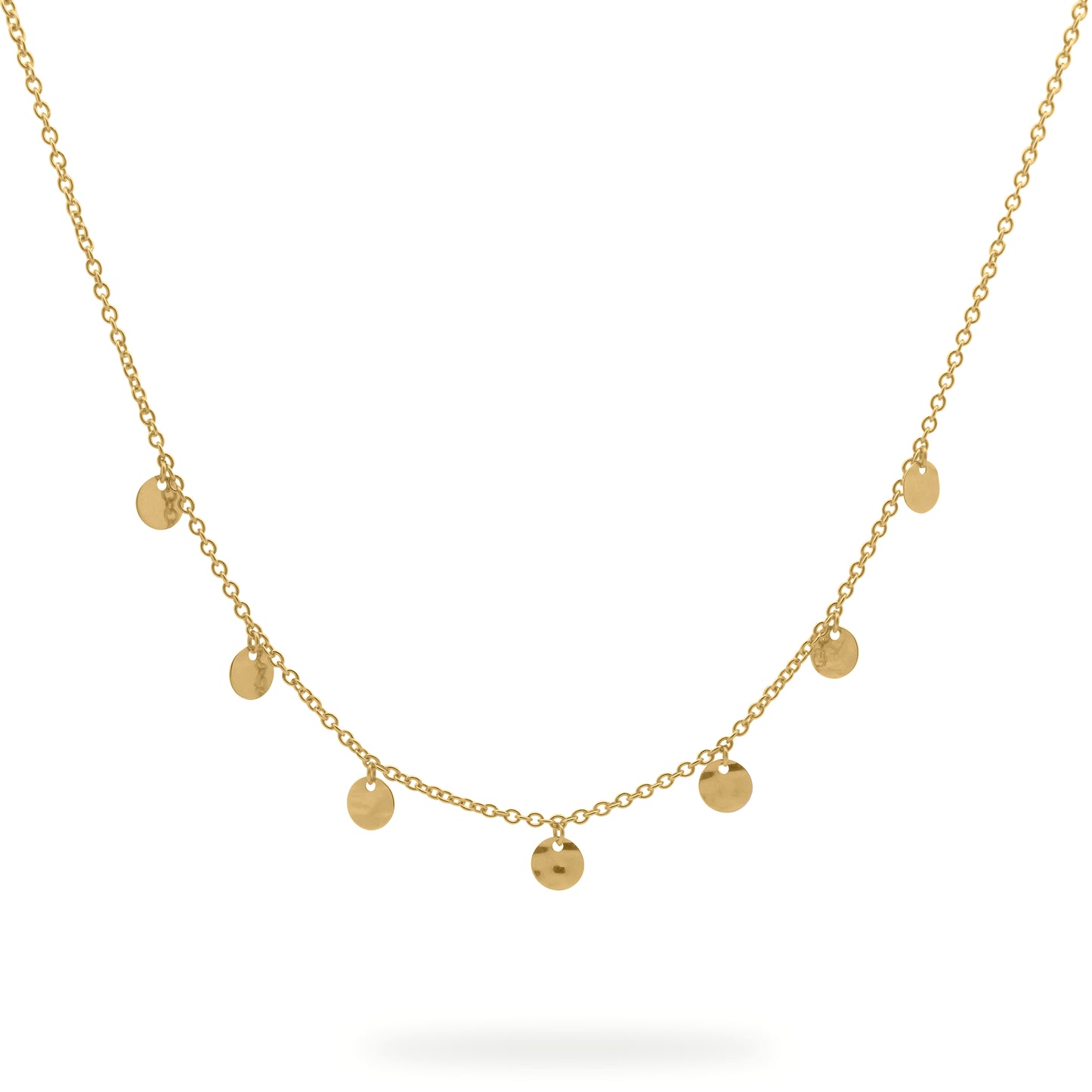 Girocollo in argento 925 dorato con medagliette pendenti - GIPSY CHIC Rue des Mille