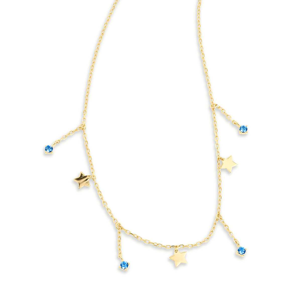 Girocollo 3 mini stelle e zirconi line - ESSENCE