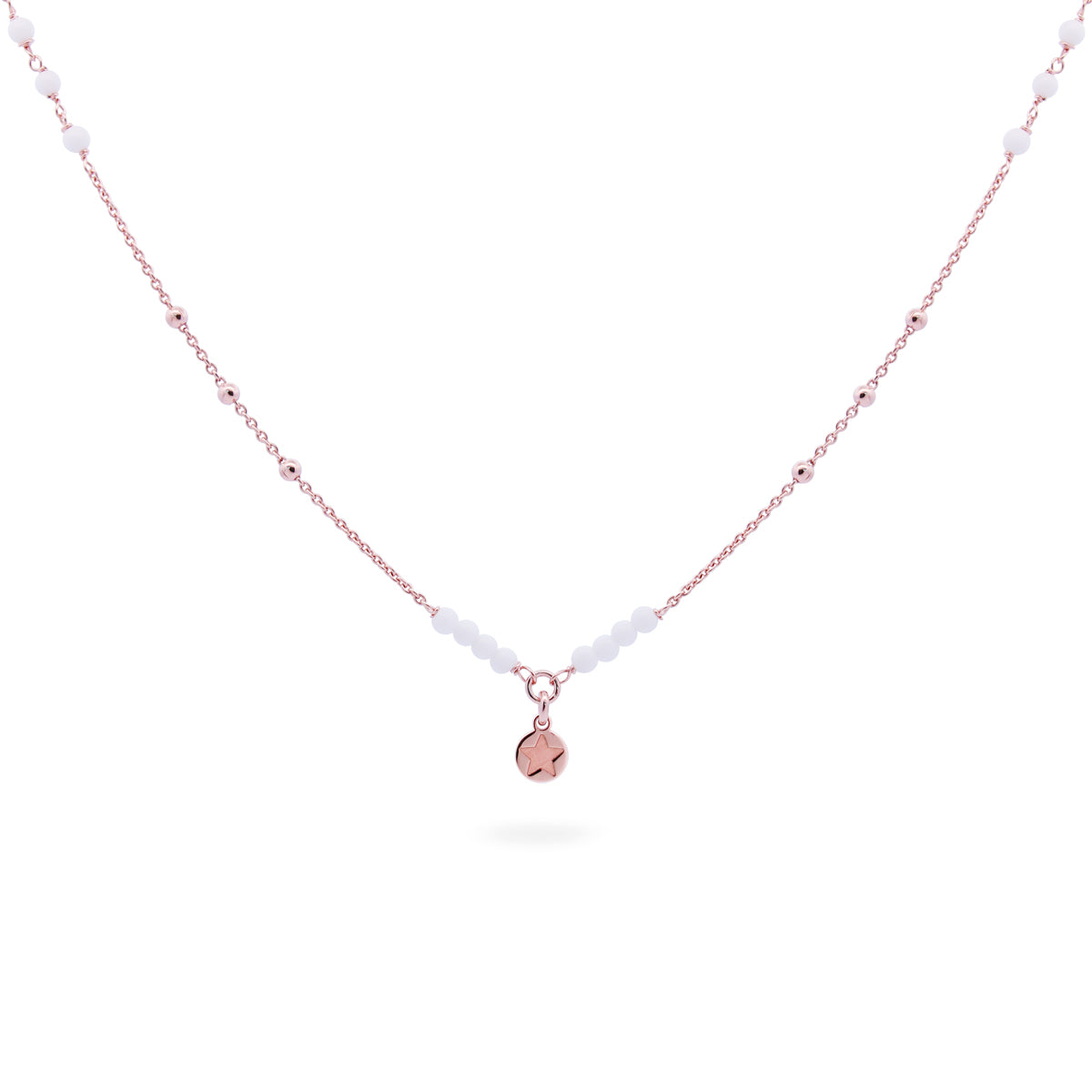 Girocollo catenella e pietre bianche - GIPSY WHITE Rue des Mille