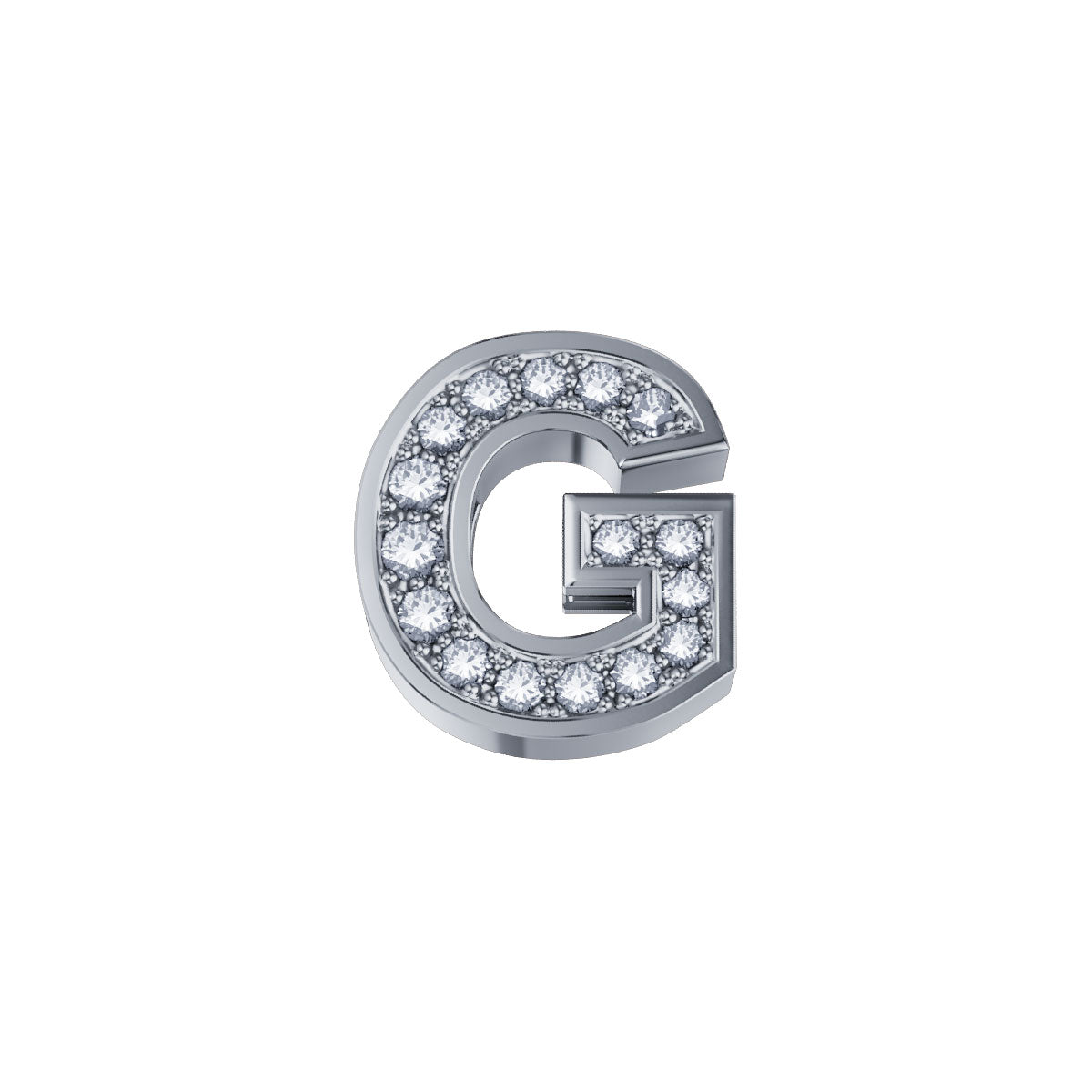 Lettera G ELEMENTS in Oro Bianco e Diamanti | DCHF3319G.002