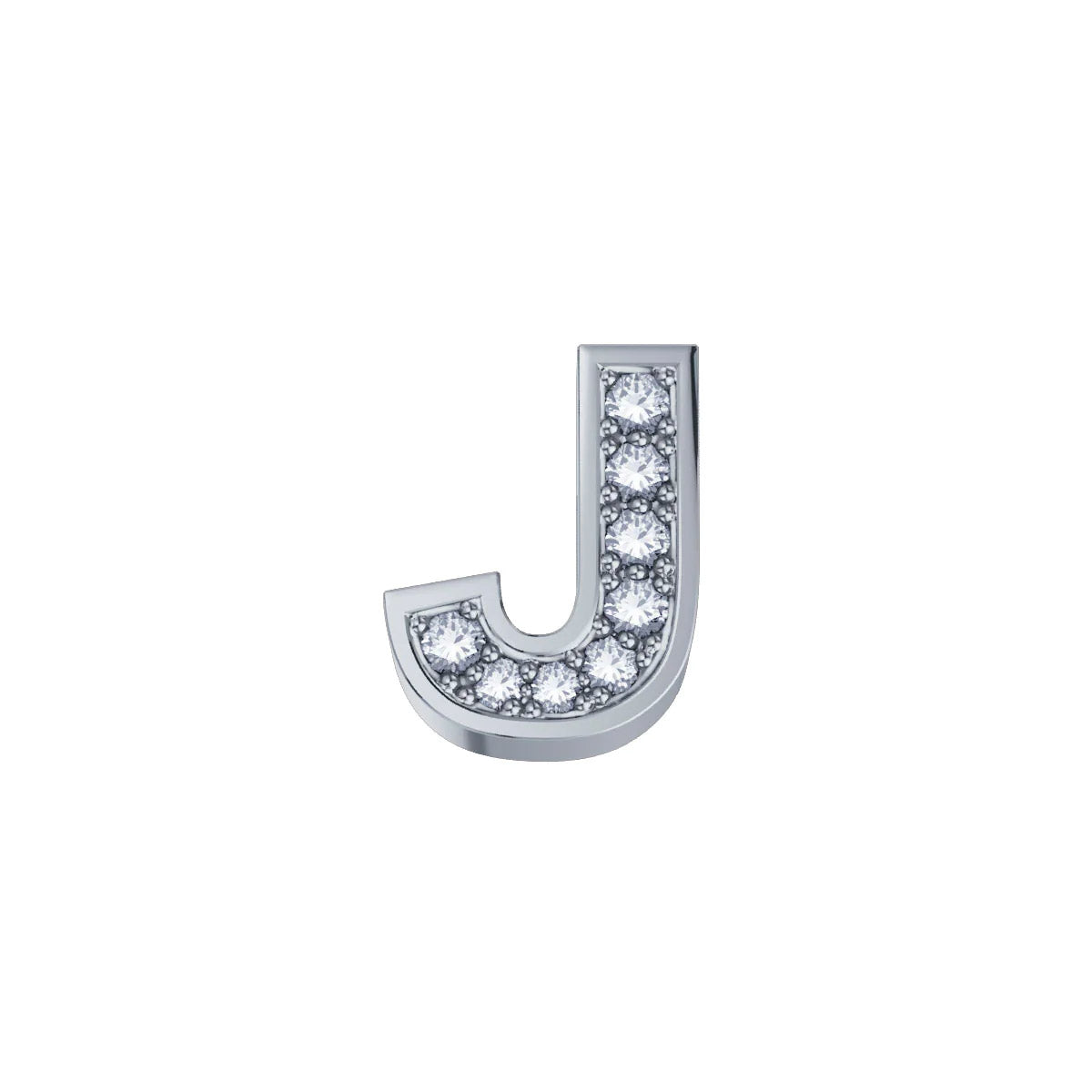 Lettera J ELEMENTS in Oro Bianco e Diamanti | DCHF3319J.002