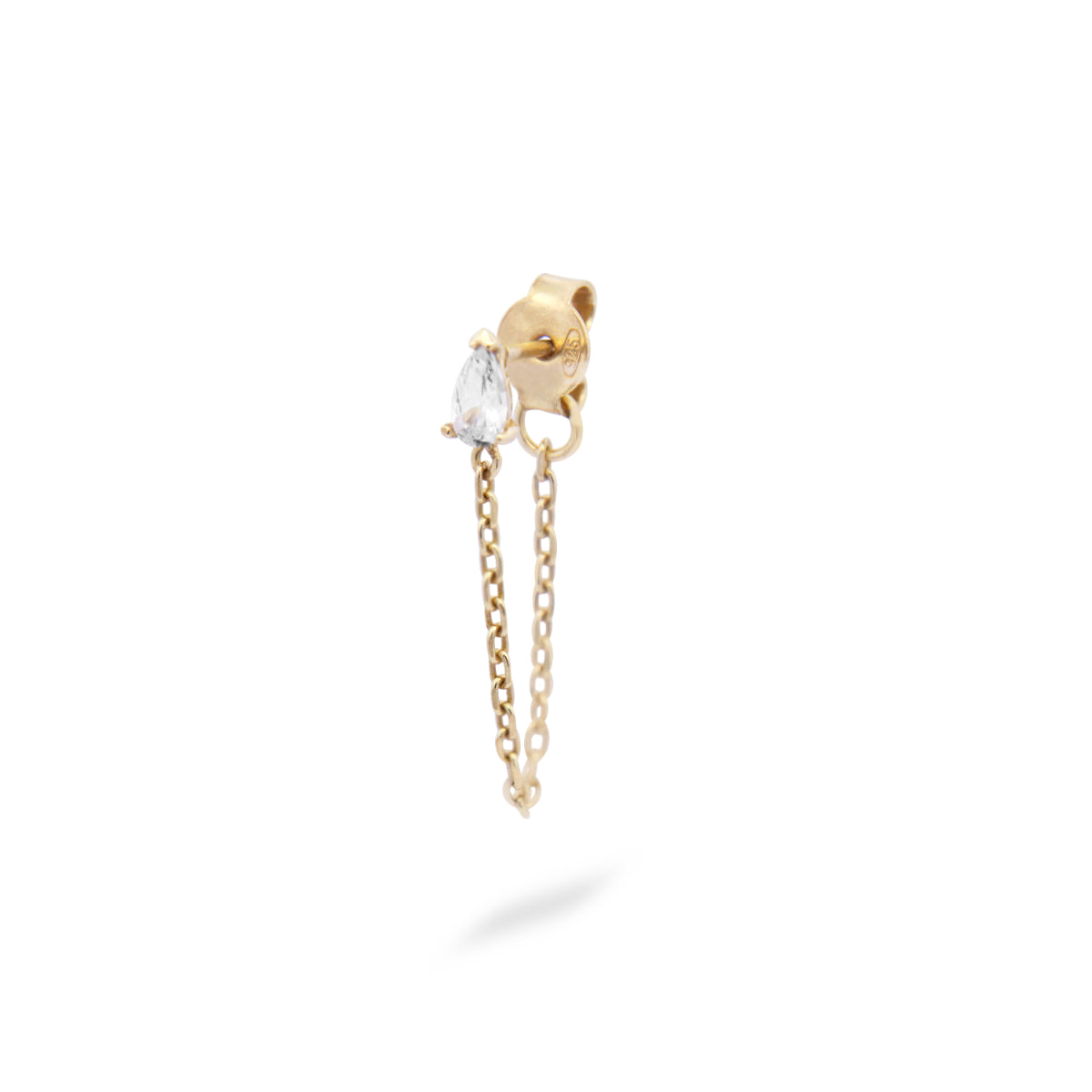 Mono Orecchino Goccia e Catenella - CLEO Rue des Mille | ORZ-026 M5 AU