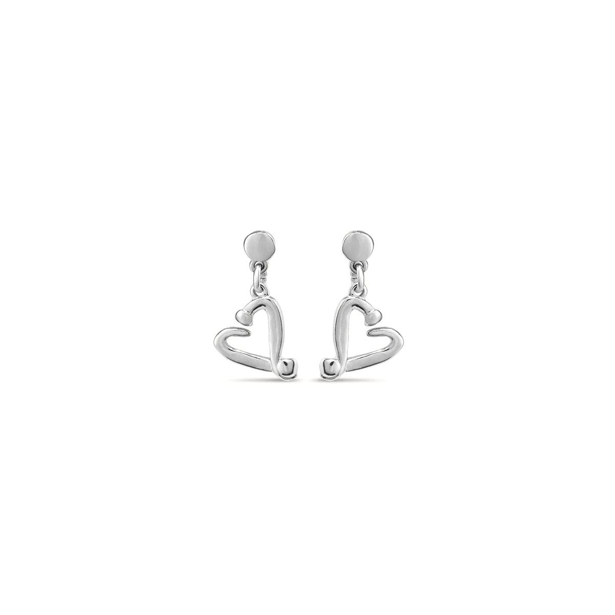 Orecchini a cuore chiodato | UNOde50 | PEN0887MTL0000U