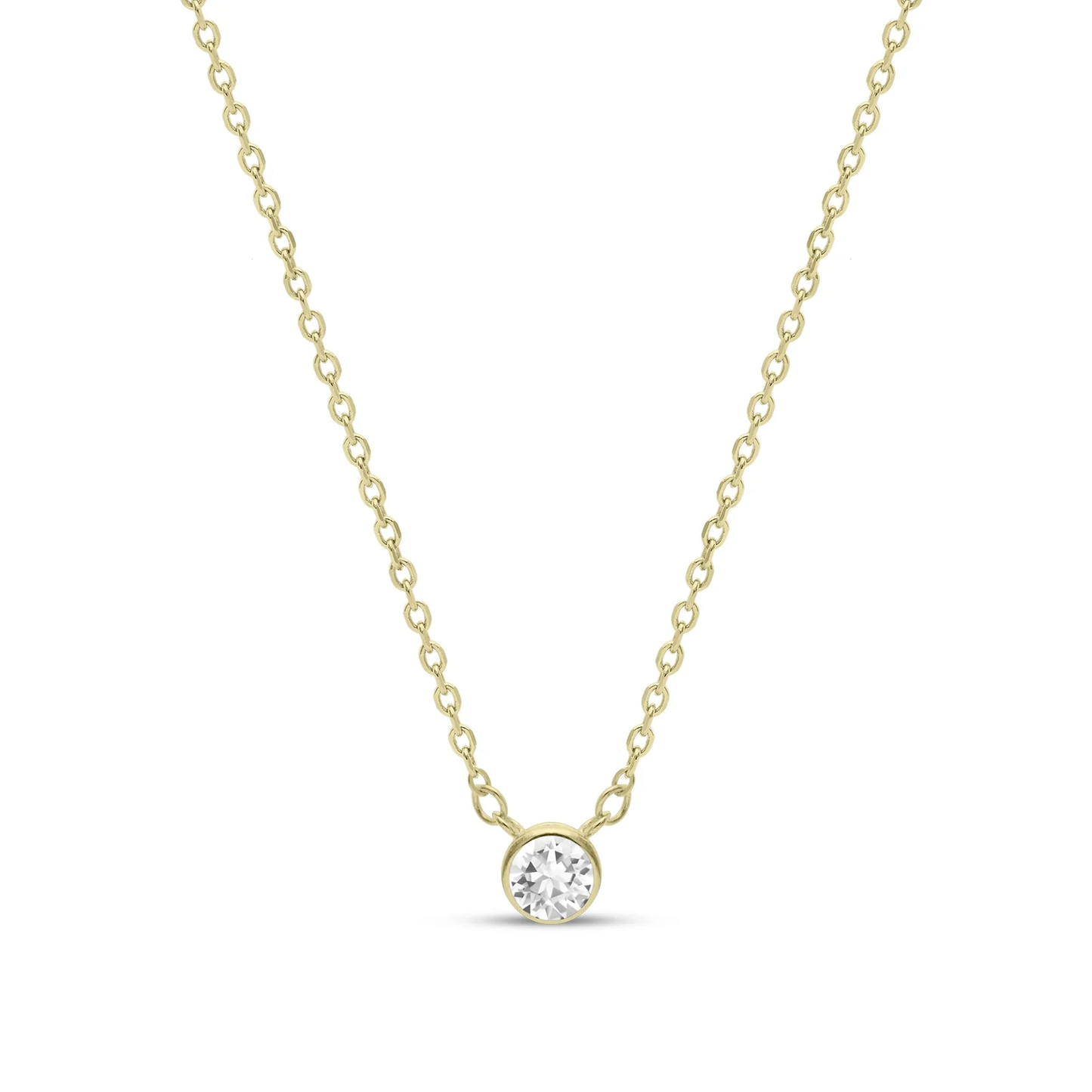 Pendente Punto Luce in argento placcato oro giallo.