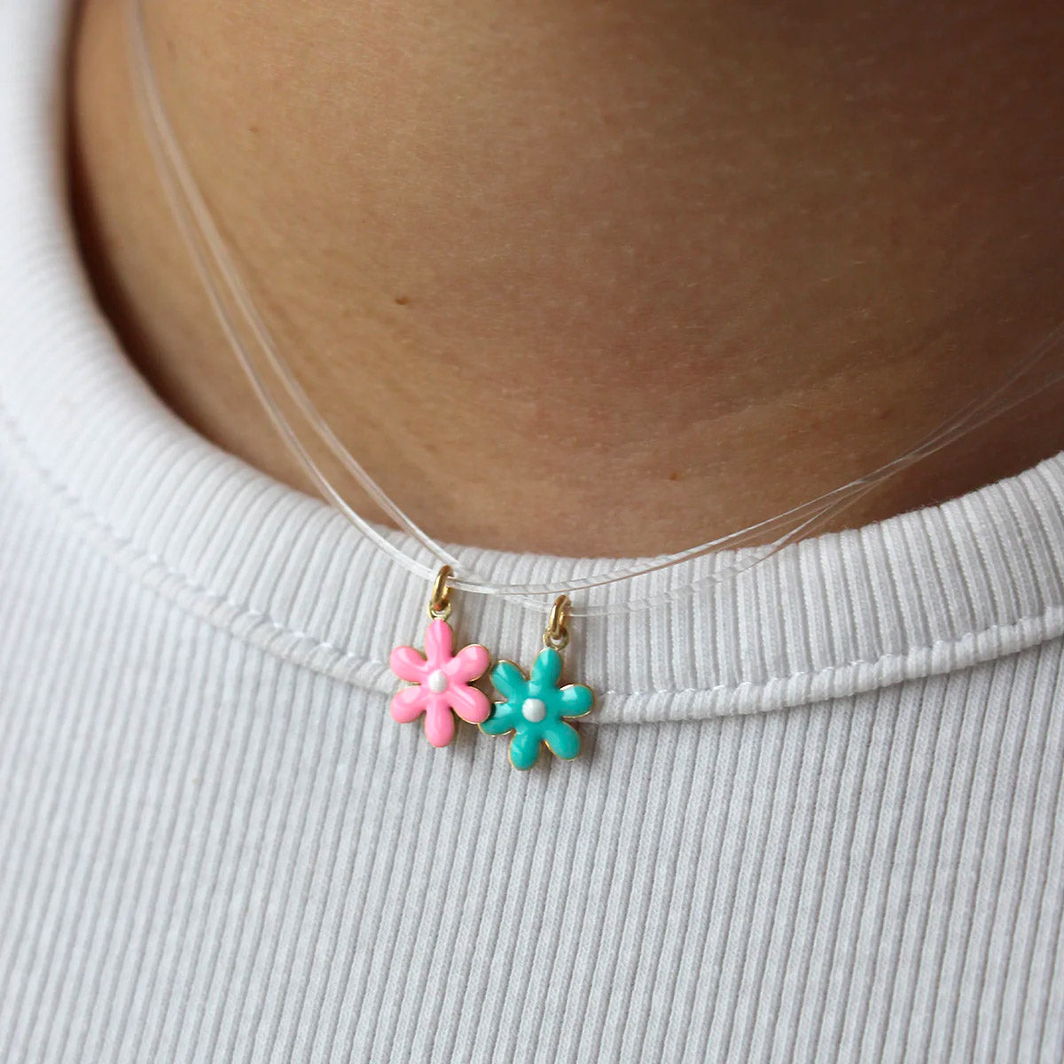 Girocollo Margherita Azzurra | GR-LENZA MARG 03 | Rue des Mille
