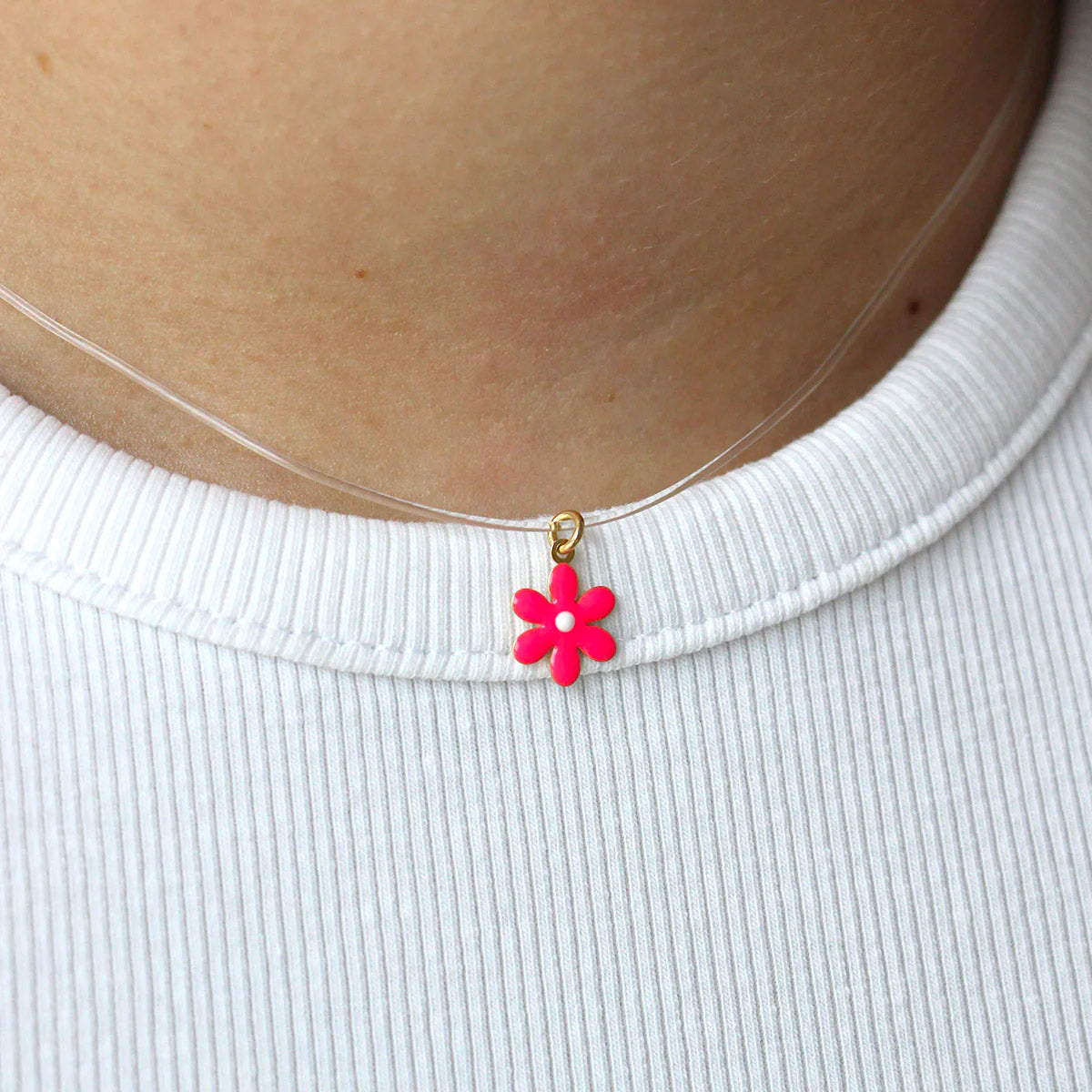 Girocollo Margherita Fucsia | GR-LENZA MARG 04 | Rue des Mille