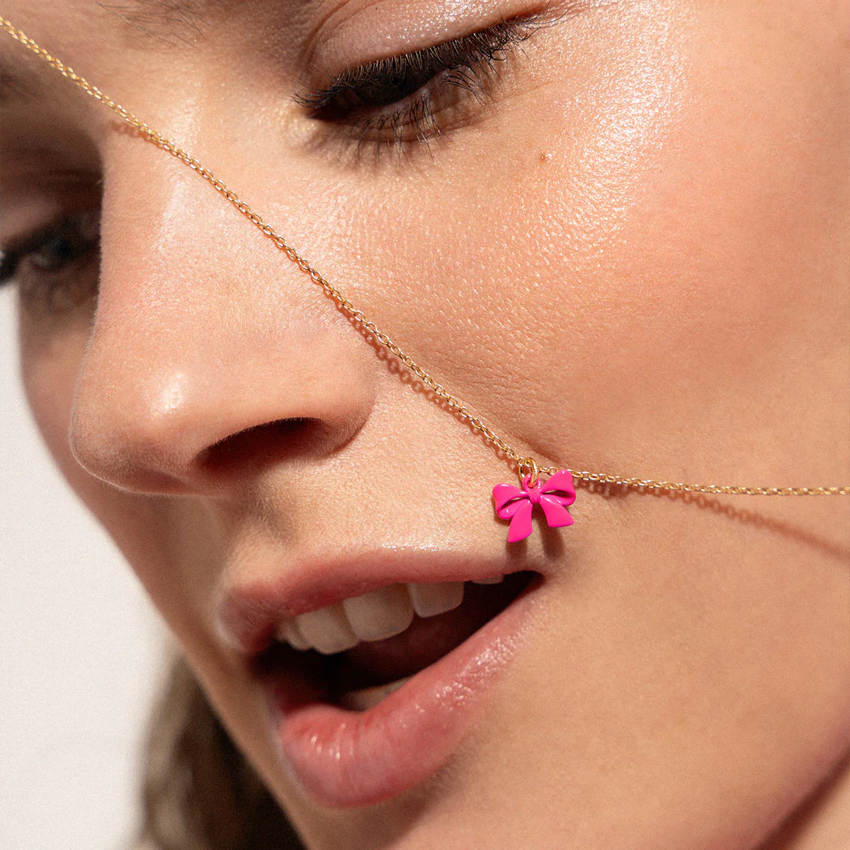 Girocollo con Fiocco Fucsia - CANDY BOW
