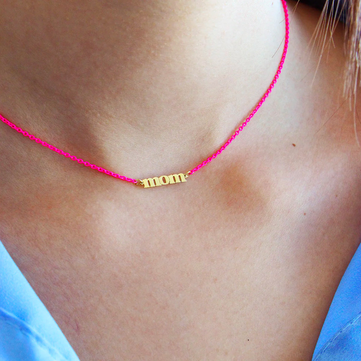 Girocollo MOM Fucsia | Golden Mate | Festa della Mamma