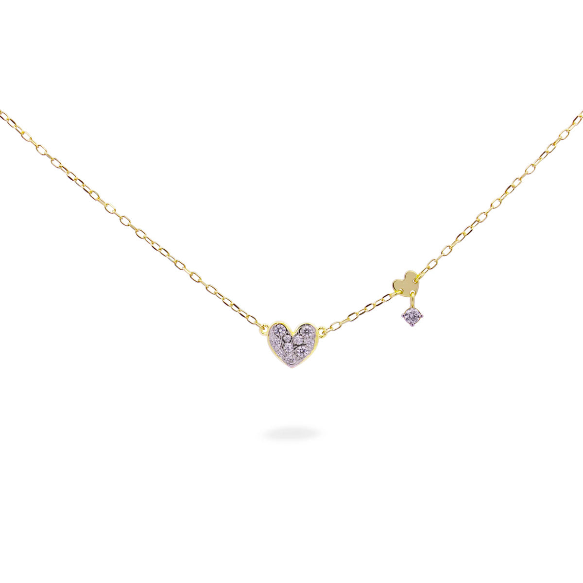 Girocollo con cuore pavè bianco - STARDUST TEN Rue des Mille | GRZ-018 M1 CUO AU