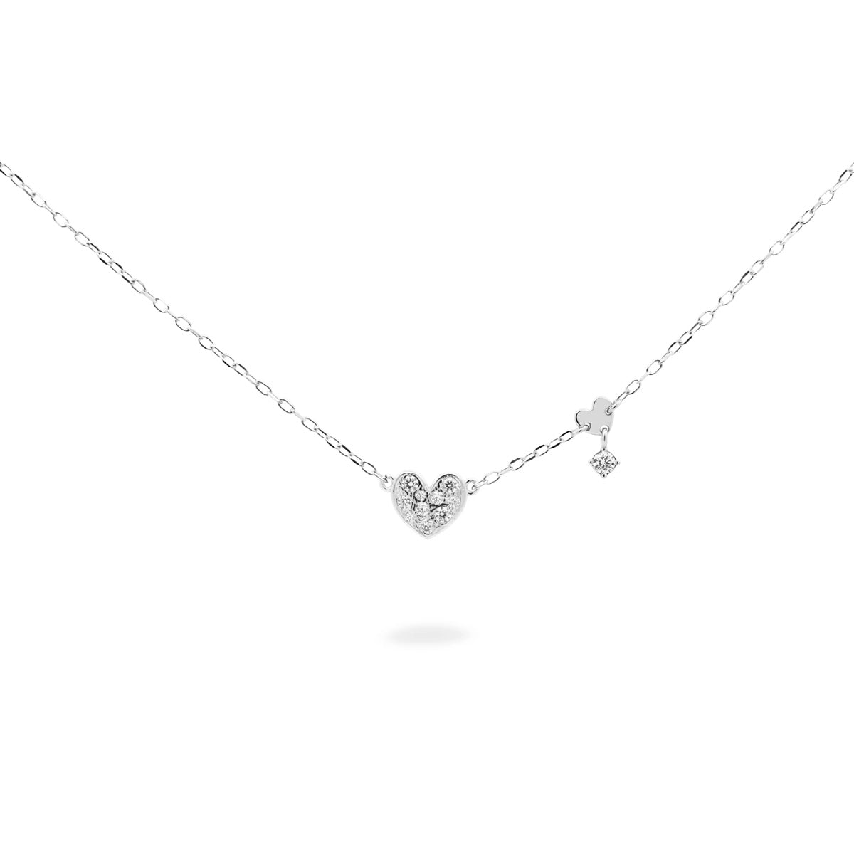 Girocollo con cuore pavè bianco - STARDUST TEN Rue des Mille | GRZ-018 M1 CUO RH