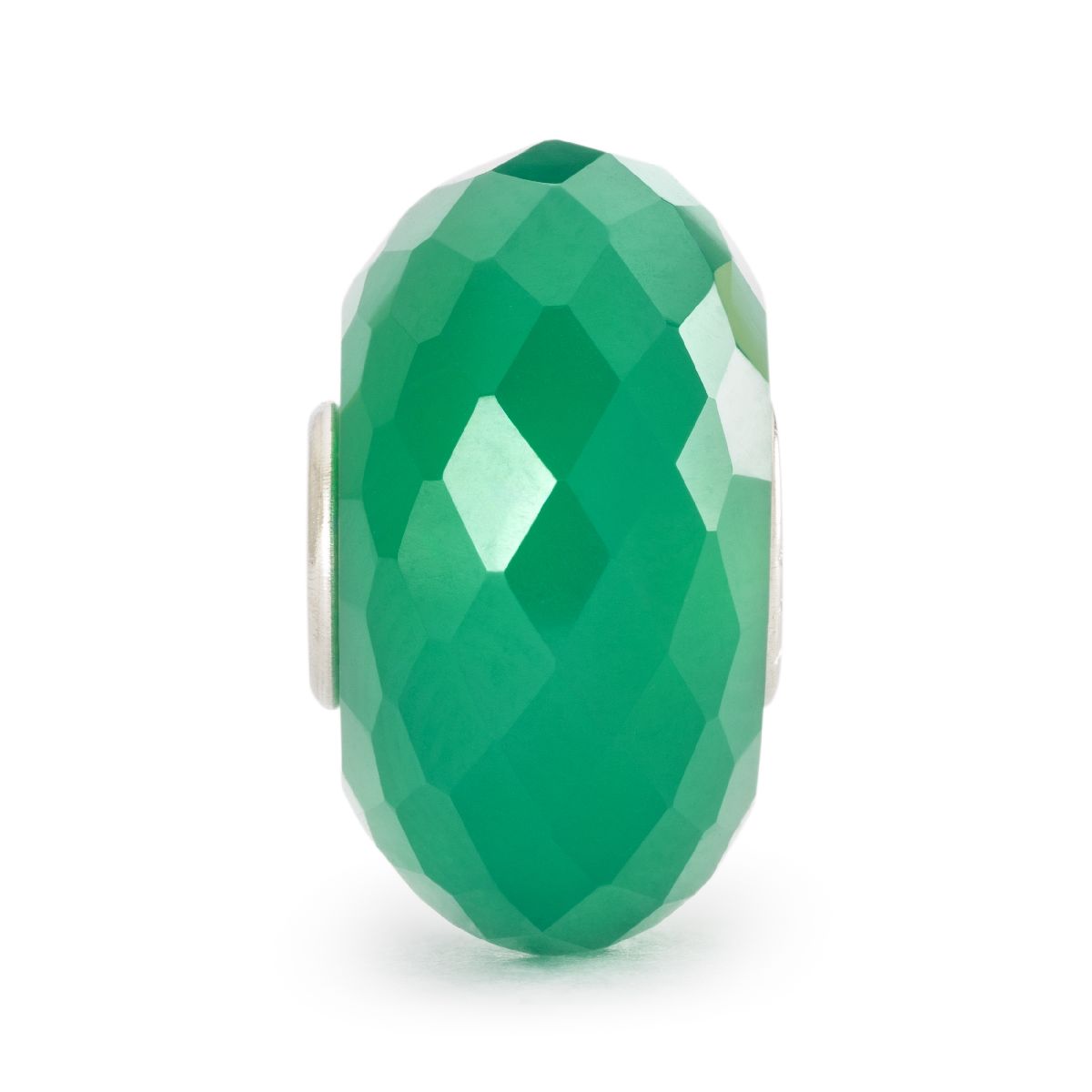 Onice Verde Trollbeads | Pietra preziosa sfaccettata verde. | TSTBE-20044