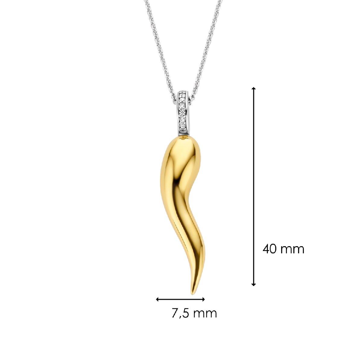 Collana Ciondolo Cornetto Portafortuna | Ti Sento | 6799SY - FdM Easy
