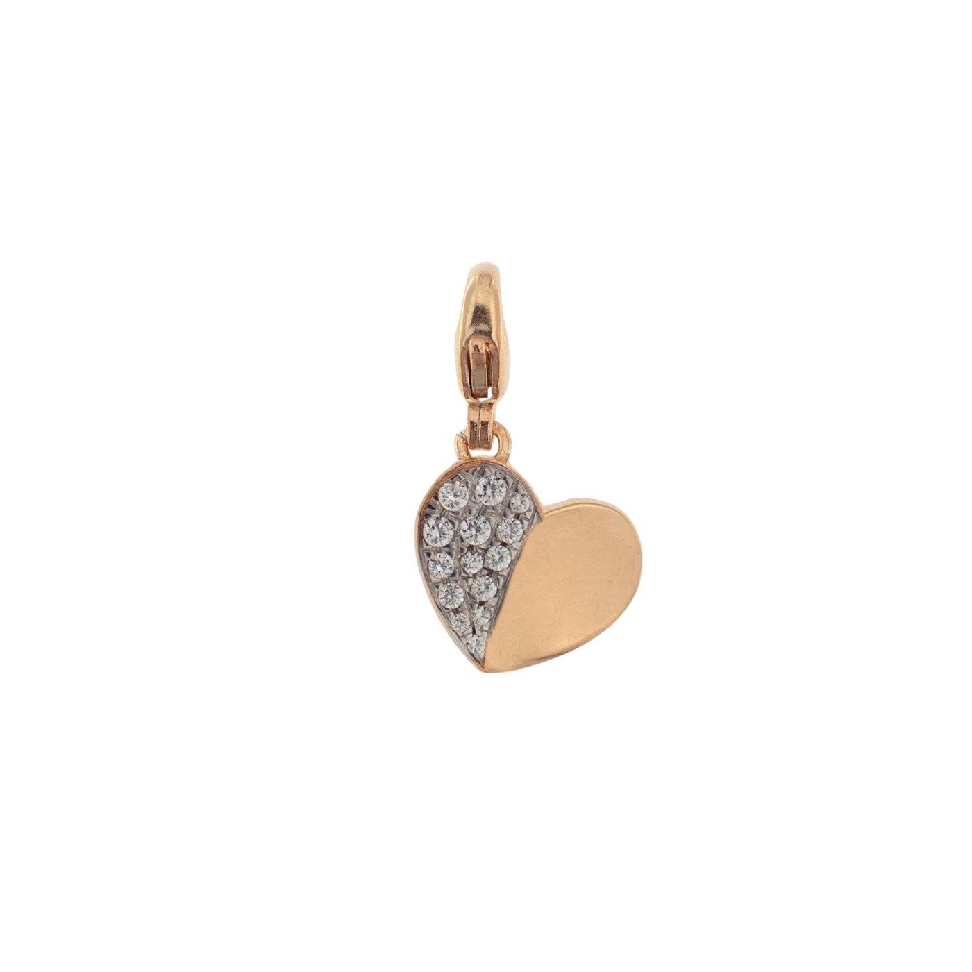 Ciondolo cuore zirconi | Rue des Mille | CNZ-007 CUO - FdM Easy