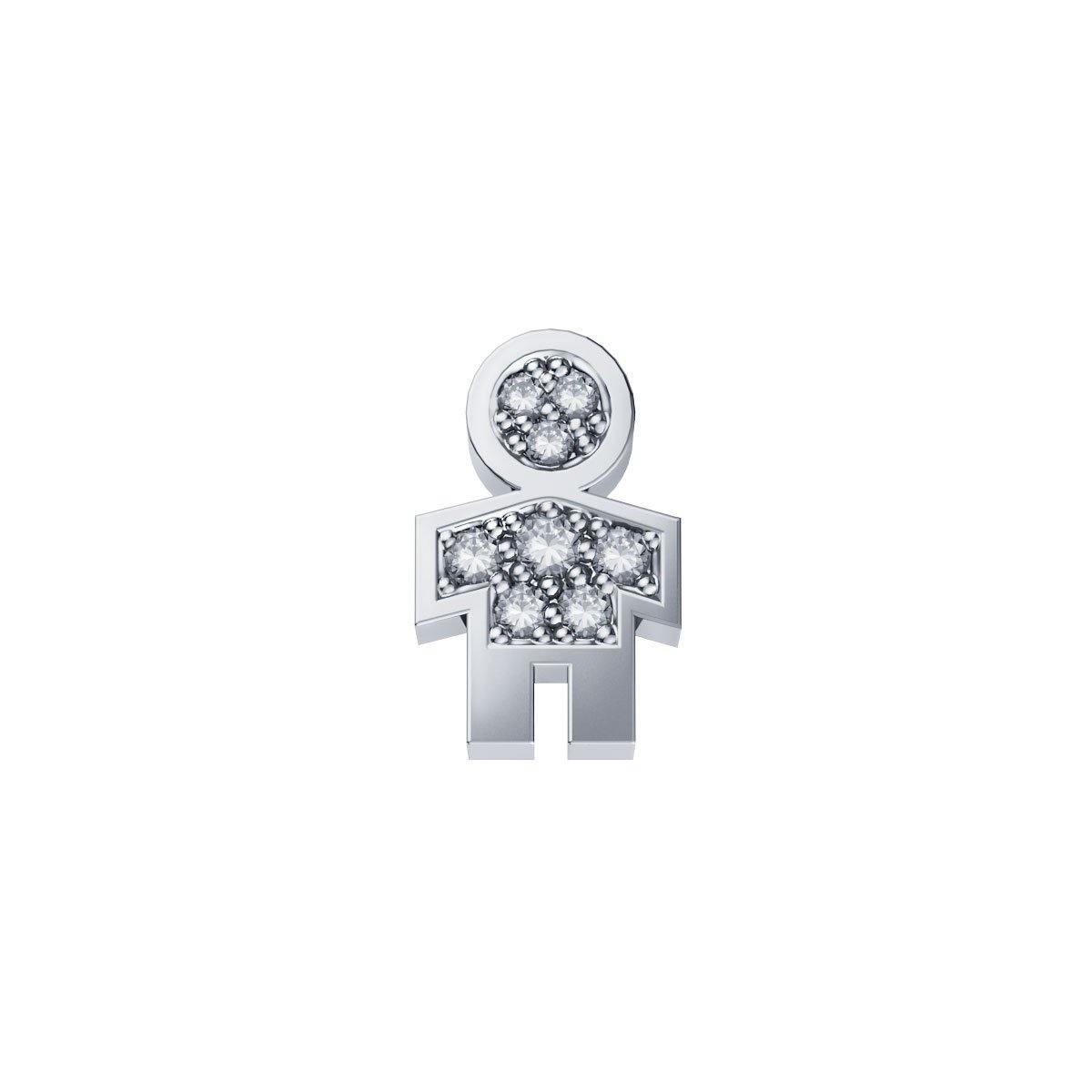 DonnaOro: Bimbo ELEMENTS Oro Bianco e Diamanti | DCHF3444.003