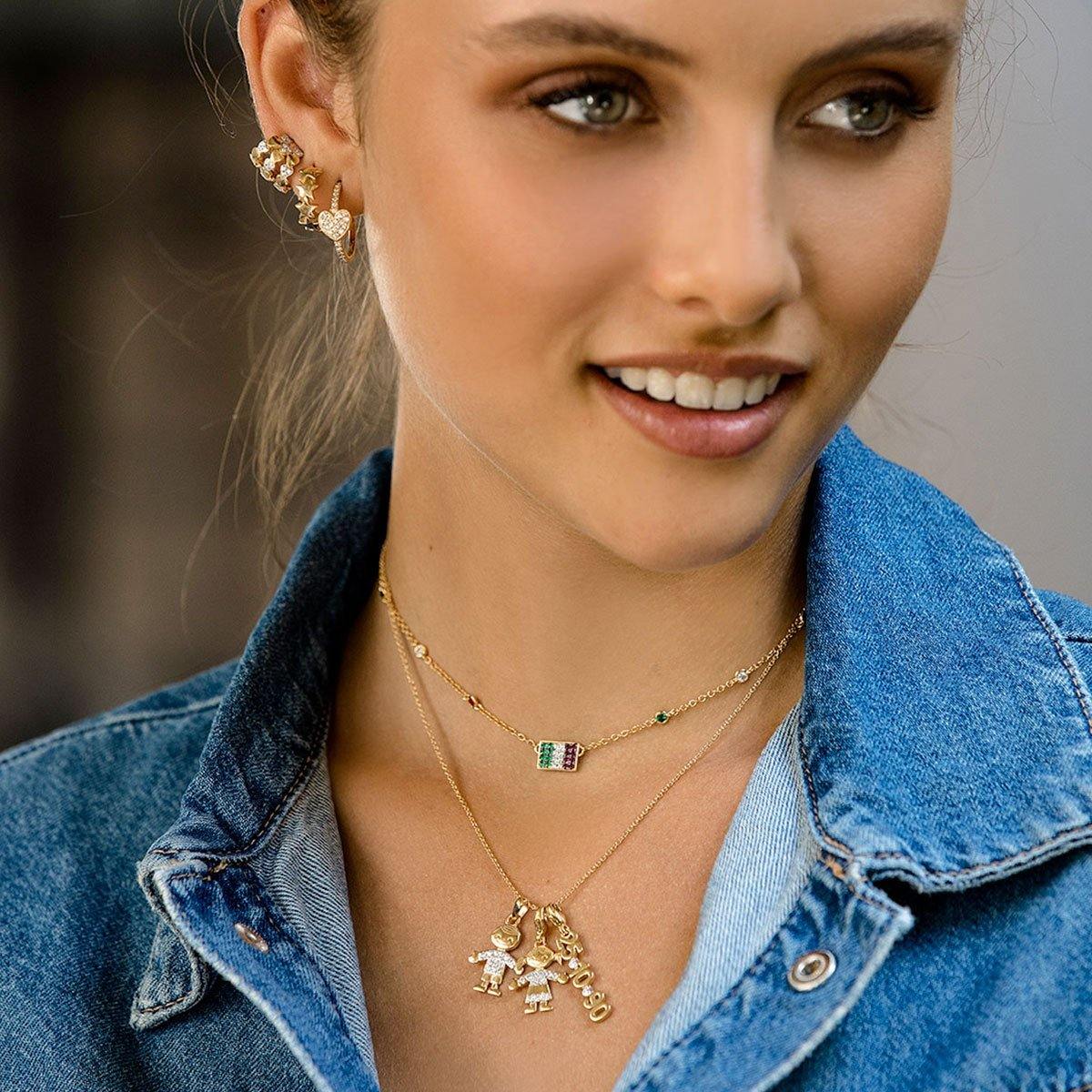 Girocollo bimbo zirconi | Rue des Mille | GRZ-007 BIMBO - FdM Easy