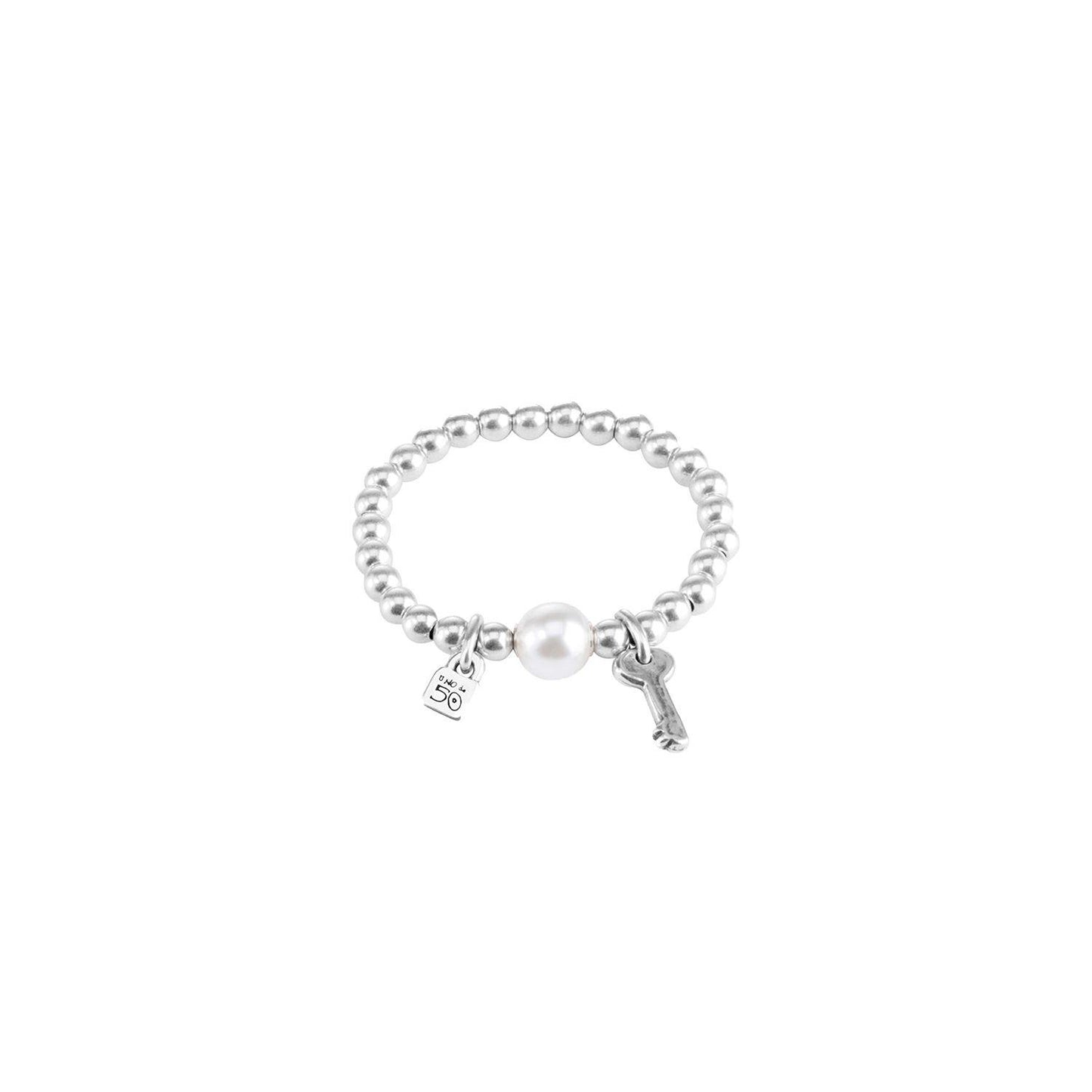 Bracciale elastico perla | UNOde50 | PUL1523BPLMTL0L - FdM Easy