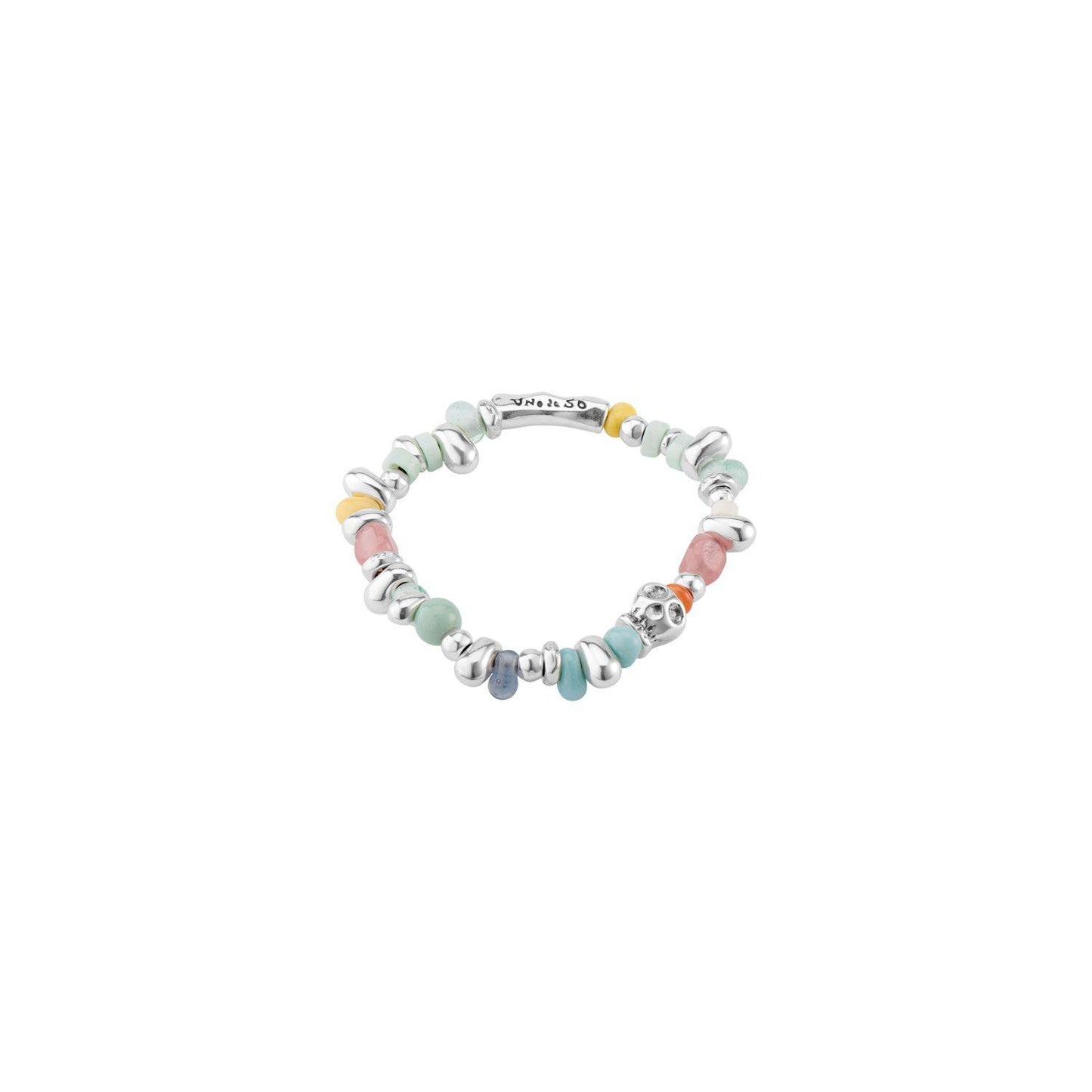 Bracciale elastico cristalli colorati | UNOde50 | PUL1828MCLMTL0M - FdM Easy