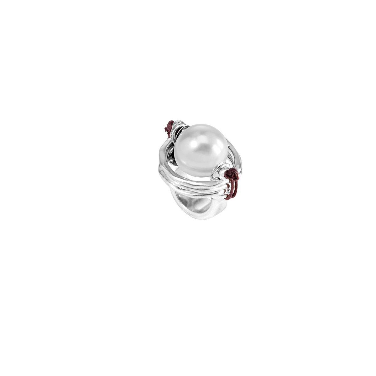 UNOde50 | Anello con Perla Grande in Argento DE PERLAS | ANI0390BPLMT