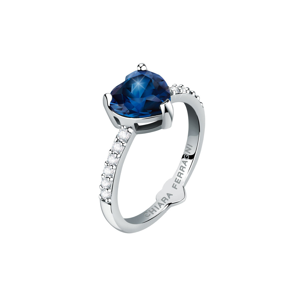 CHIARA FERRAGNI Gioielli | Anello Solitario con Cuore blu | J19AUV34