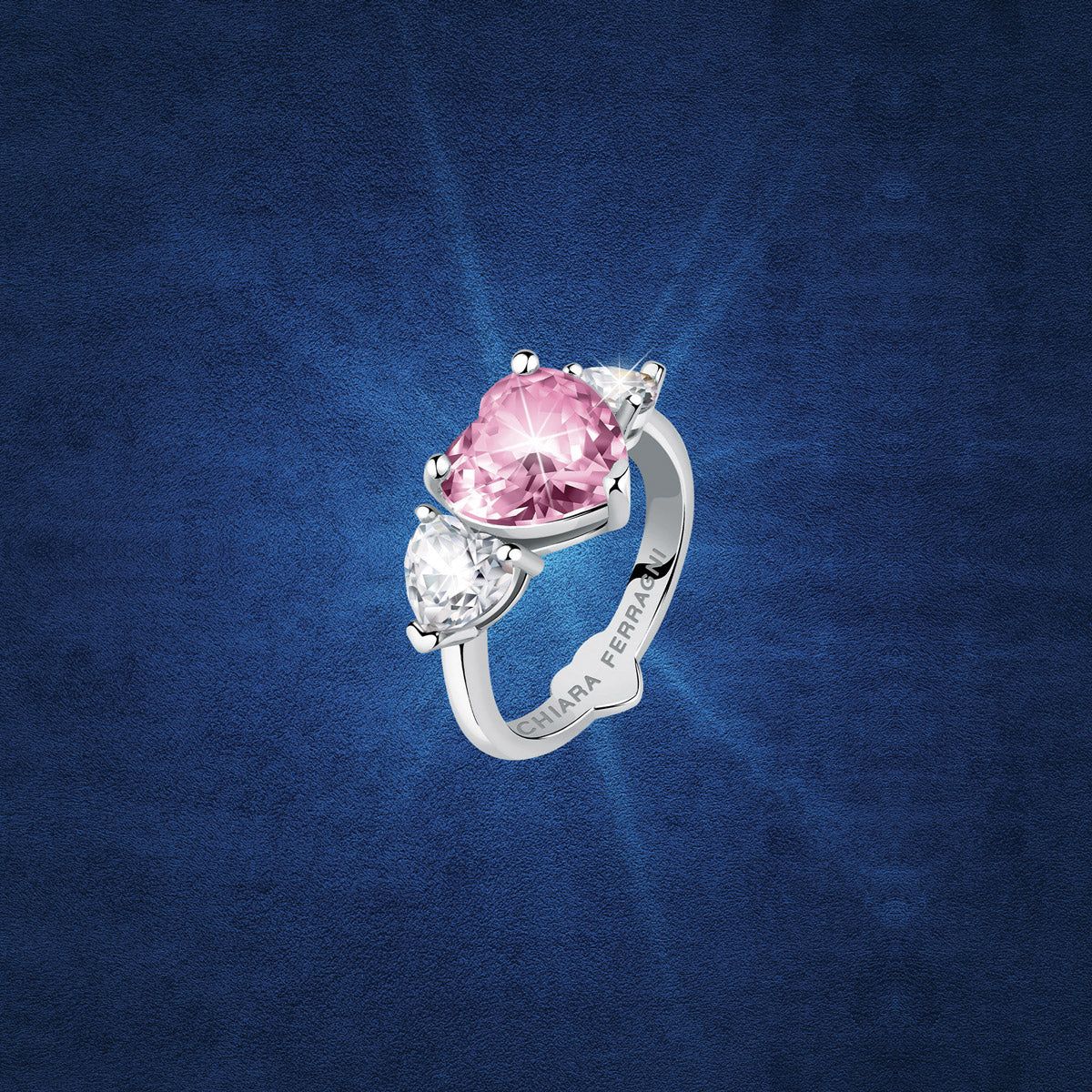 CHIARA FERRAGNI Gioielli | Anello Trilogy con Cuore rosa | J19AUV33