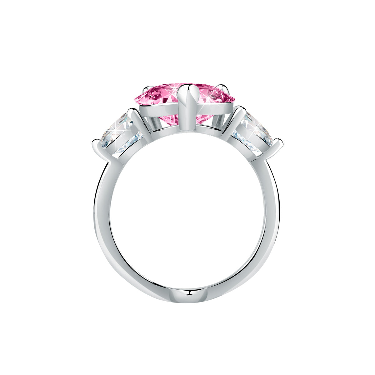 Anello con Cuore rosa