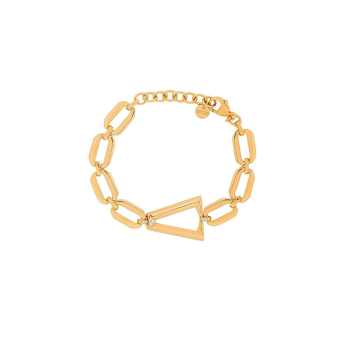 Valentina Ferragni Studio - Bracciale ALEX GOLD in Argento Placcato in oro giallo, DVF-BR-01