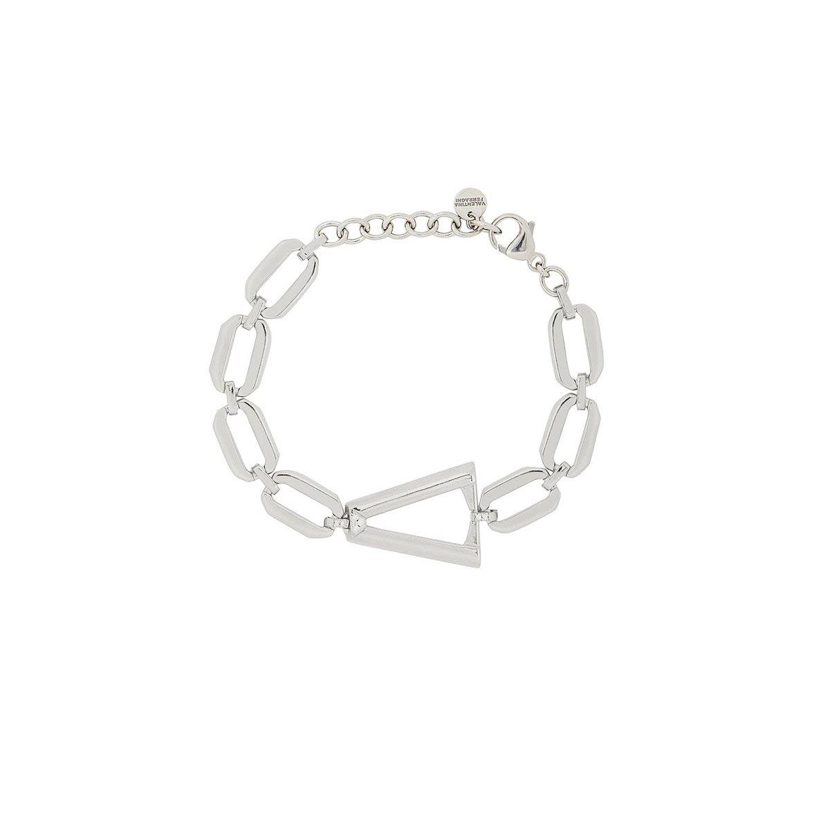 Valentina Ferragni Studio - Bracciale ALEX SILVER in Argento rodiato e Zirconi bianchi, DVF-BR-02