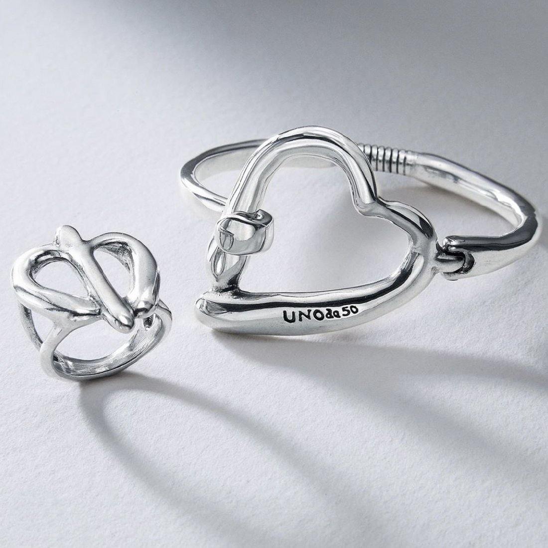 Bracciale Rigido Cuore | UNOde50 | HEARTBEATS | PUL2069MTL - FdM Easy