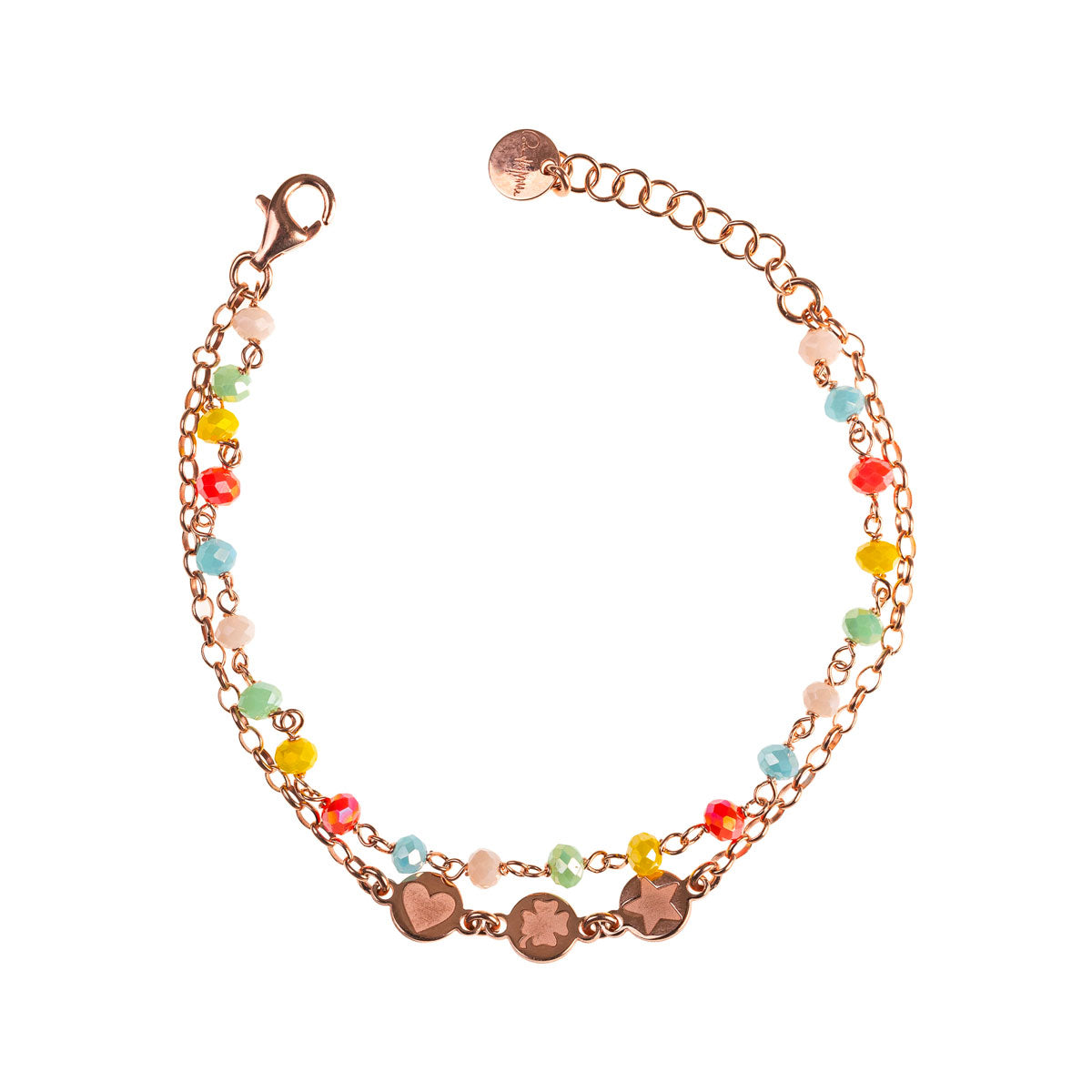 Braccialetto doppio filo e pietre miste | Rue des Mille | Gipsy Chic