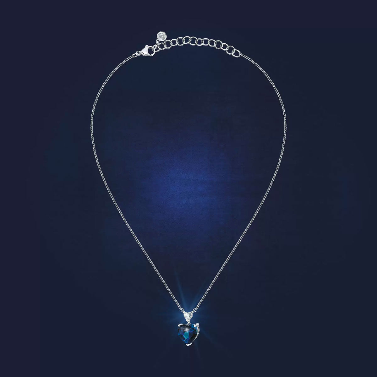 Collana Cuore Blu DIAMOND HEART