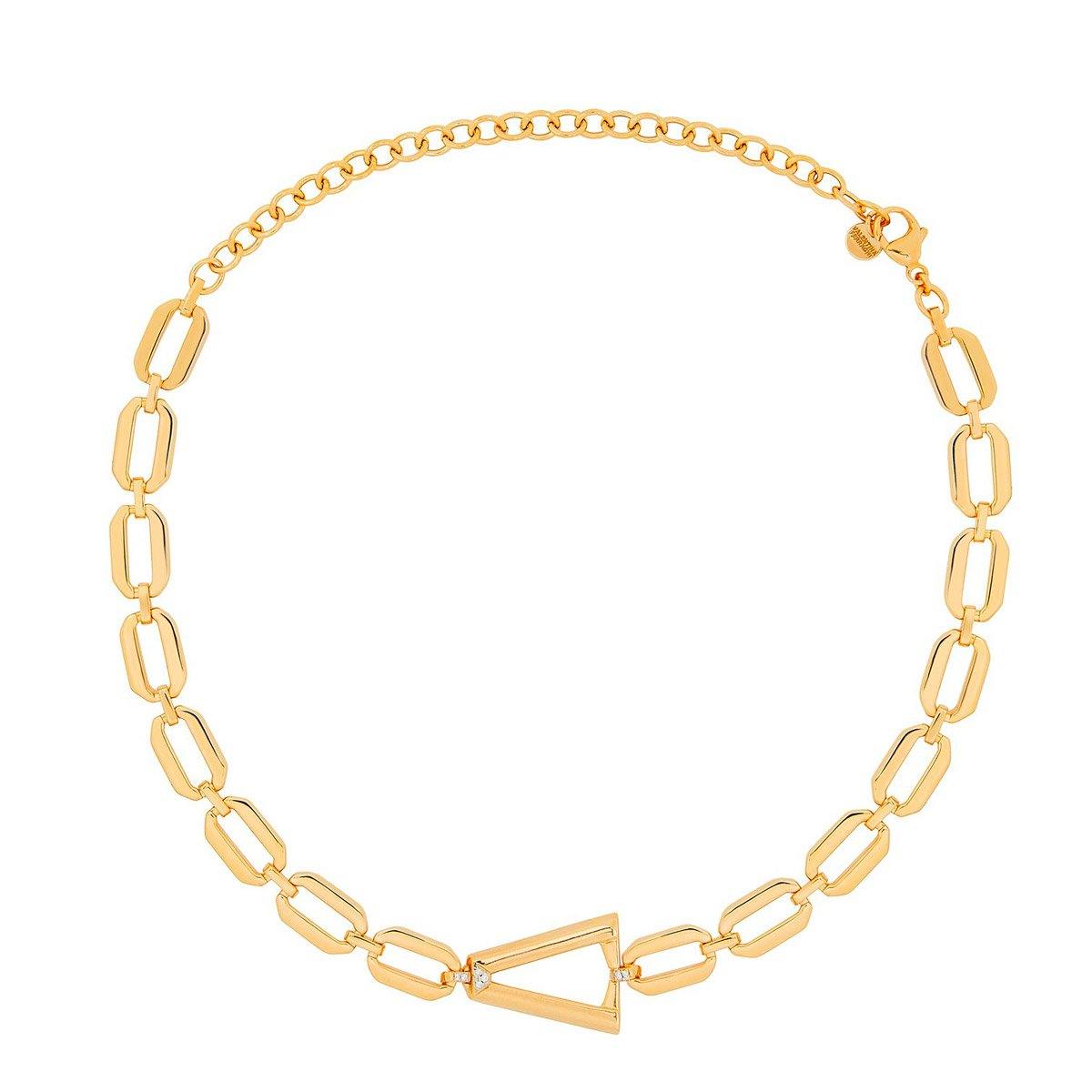 Valentina Ferragni Studio - Collana NINA GOLD in Argento placcato e Zirconi bianchi, DVF-CO-01