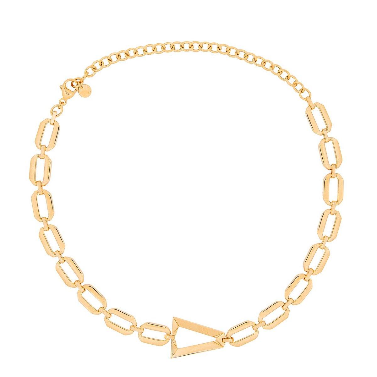 Valentina Ferragni Studio - Collana NINA GOLD in Argento placcato e Zirconi bianchi, DVF-CO-01