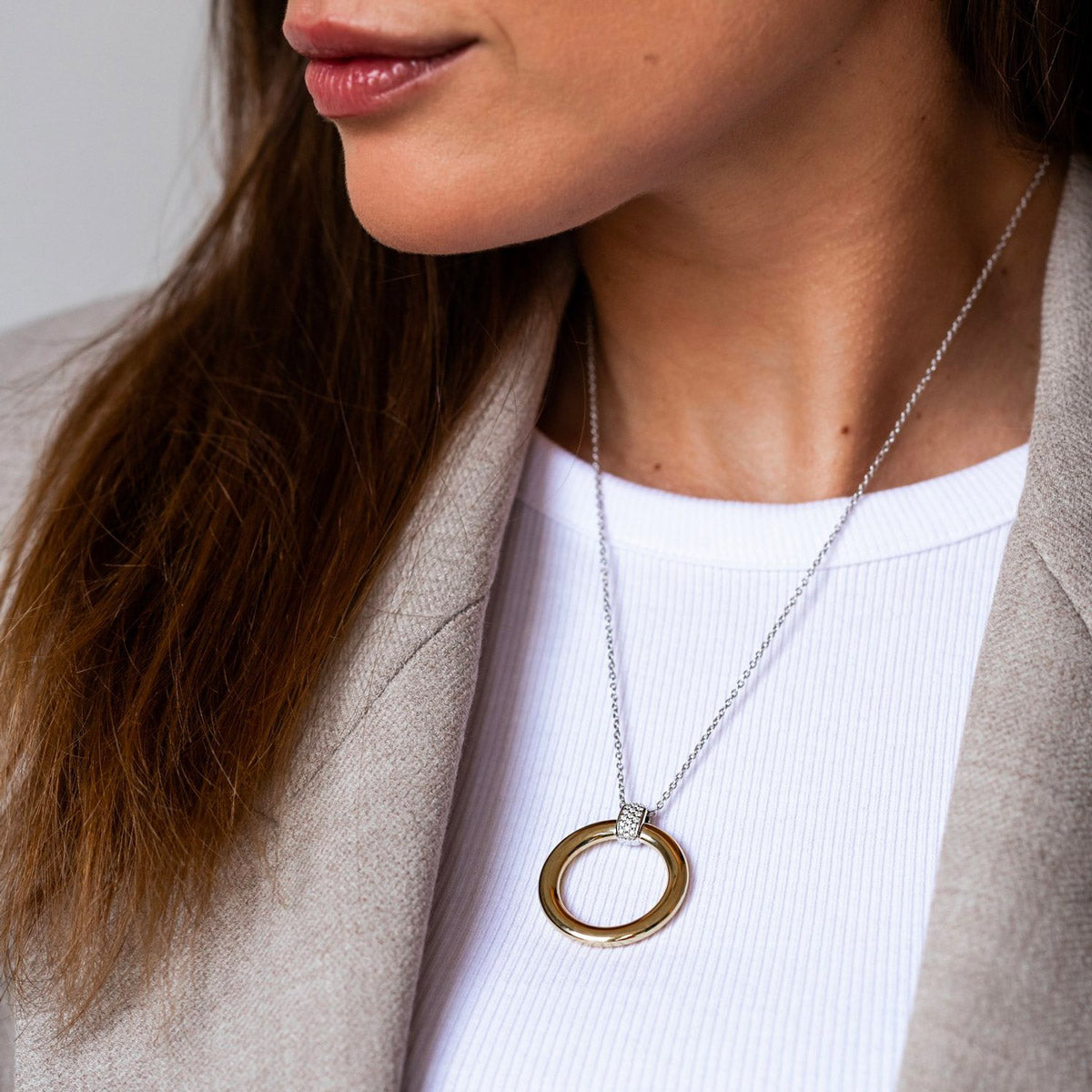 Collana con Pendente Tondo