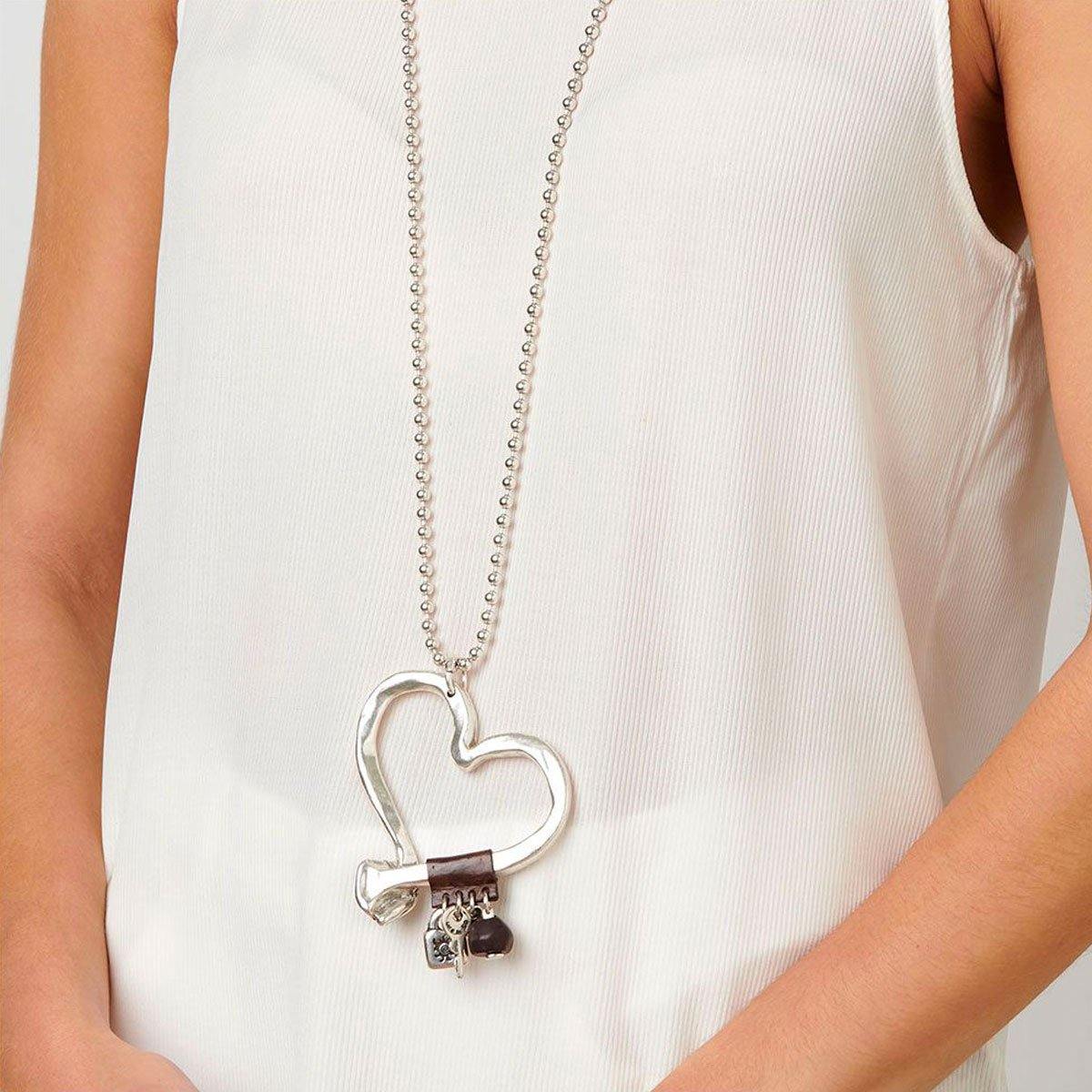 Collana Lunga Cuore Grande | UNOde50 | FLECHAZO | FdM Easy - FdM Easy