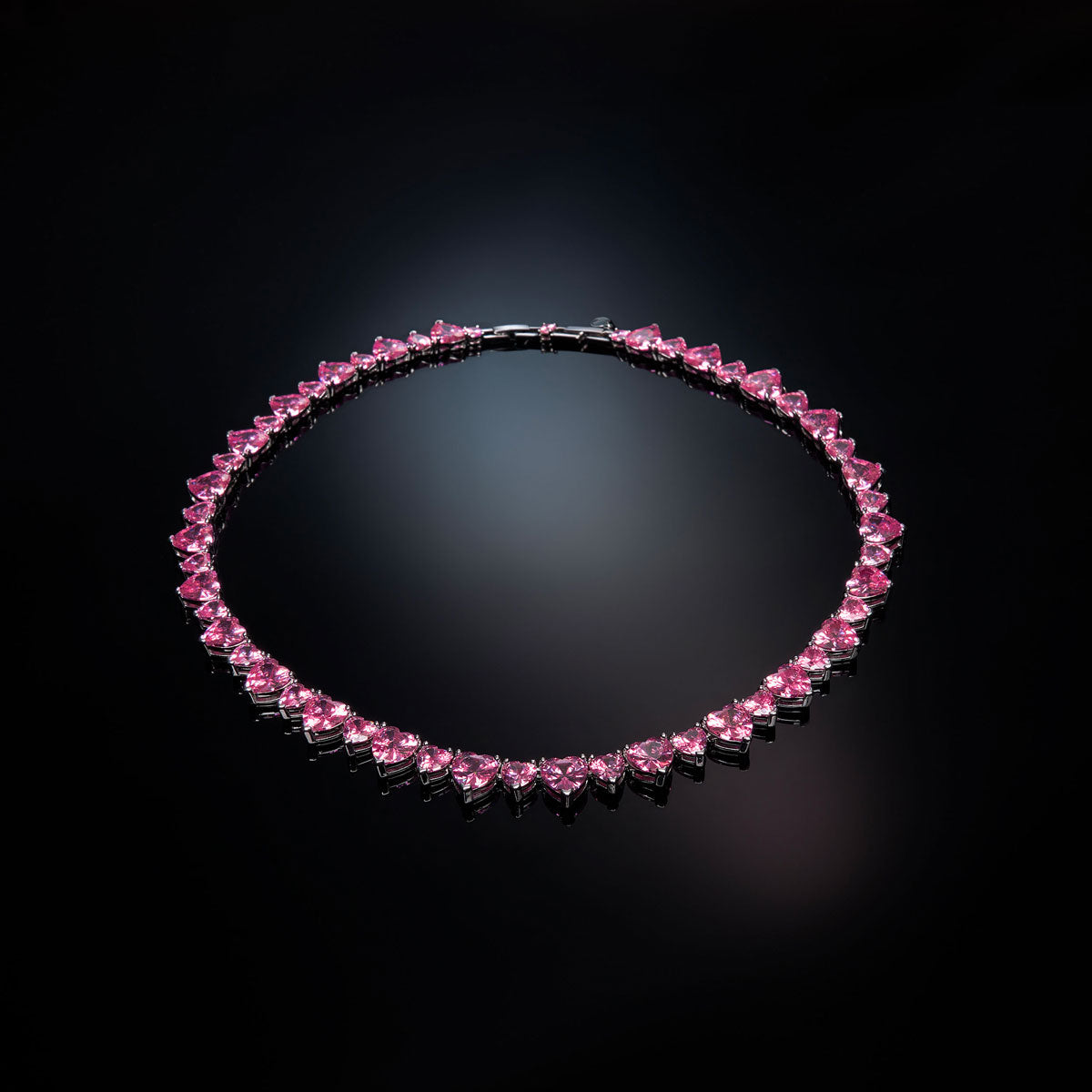 CHIARA FERRAGNI Gioielli | Collana tennis di Cuori rosa | J19AUV37