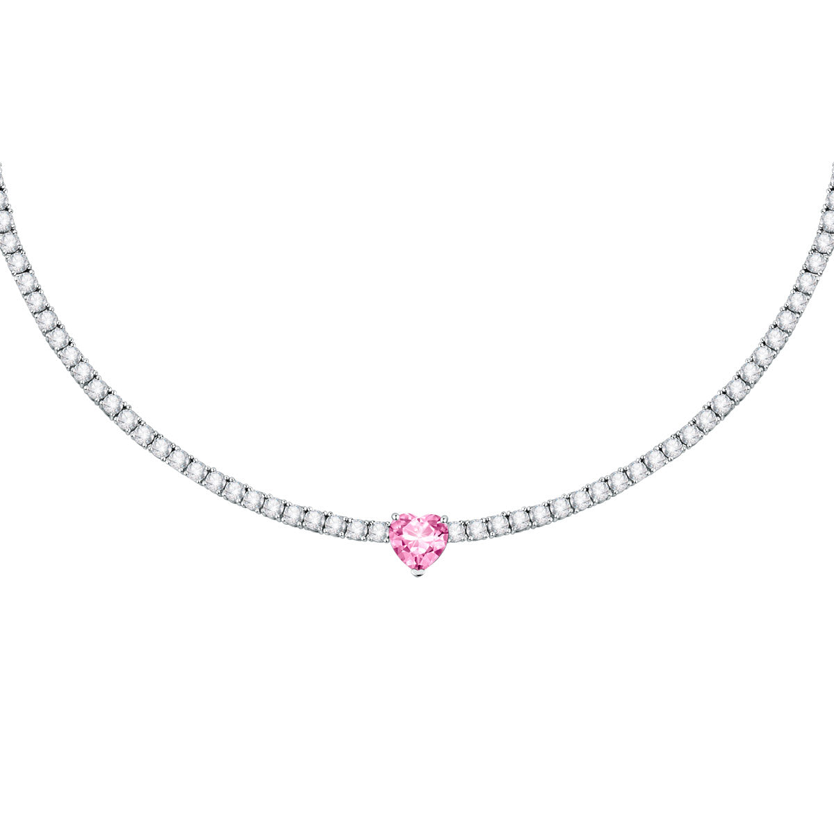 Collana Tennis FIRST LOVE rosa