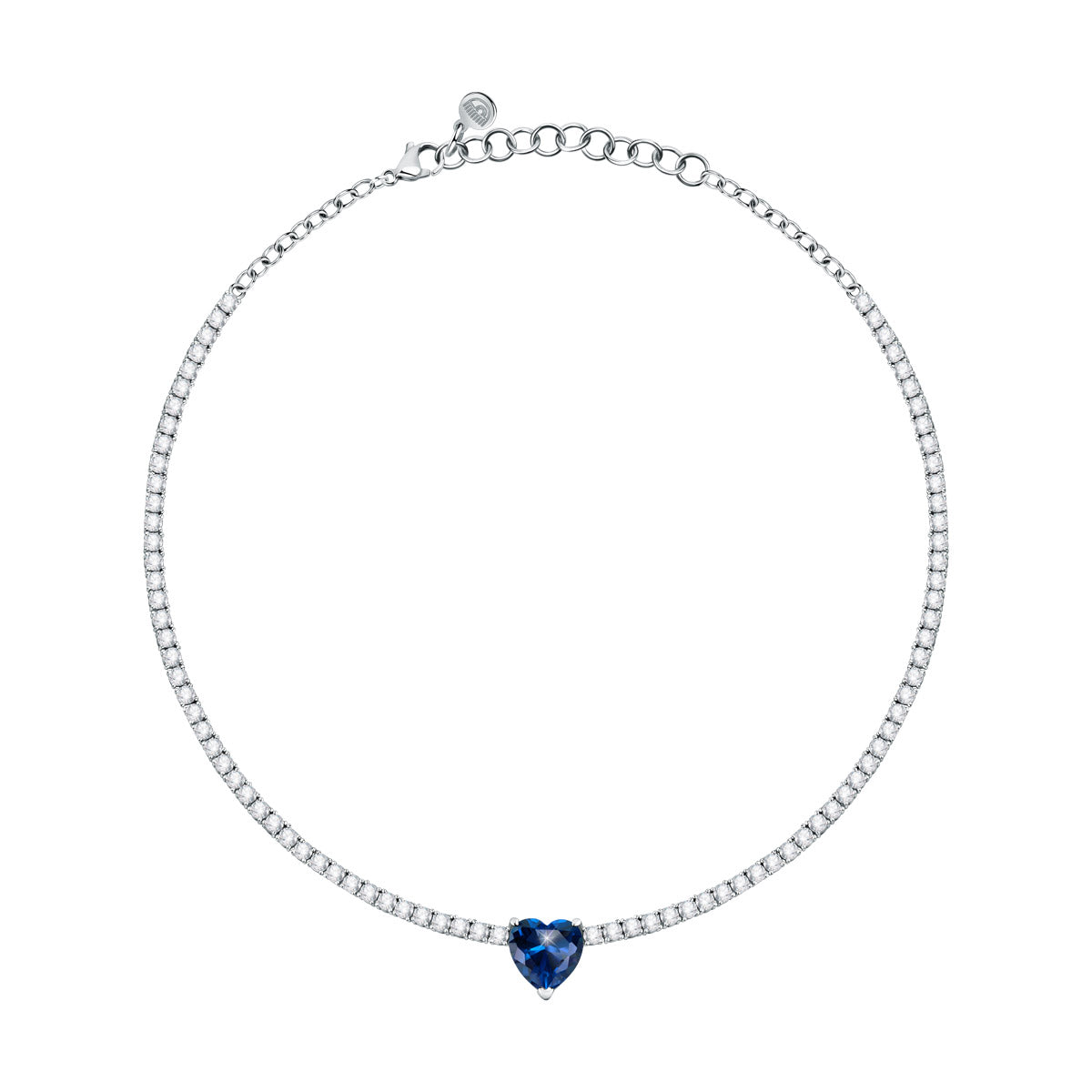 CHIARA FERRAGNI Gioielli | Collana Tennis zirconi CUORE blu | J19AUV03