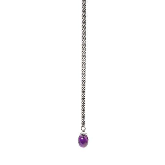 Collana d'argento con Ametista | Trollbeads | TAGFA-00029 - FdM Easy