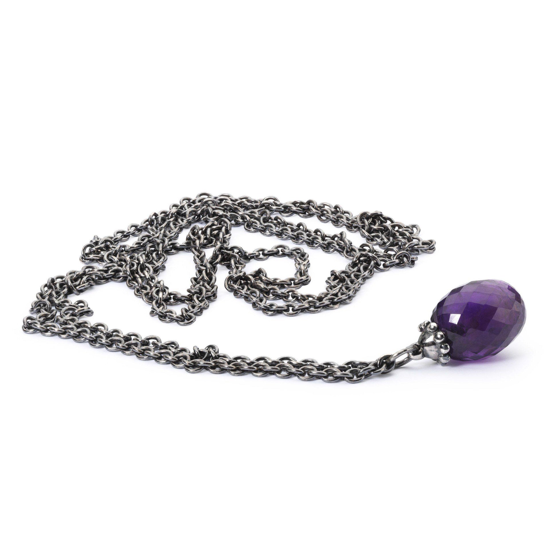 Collana d'argento con Ametista | Trollbeads | TAGFA-00029 - FdM Easy