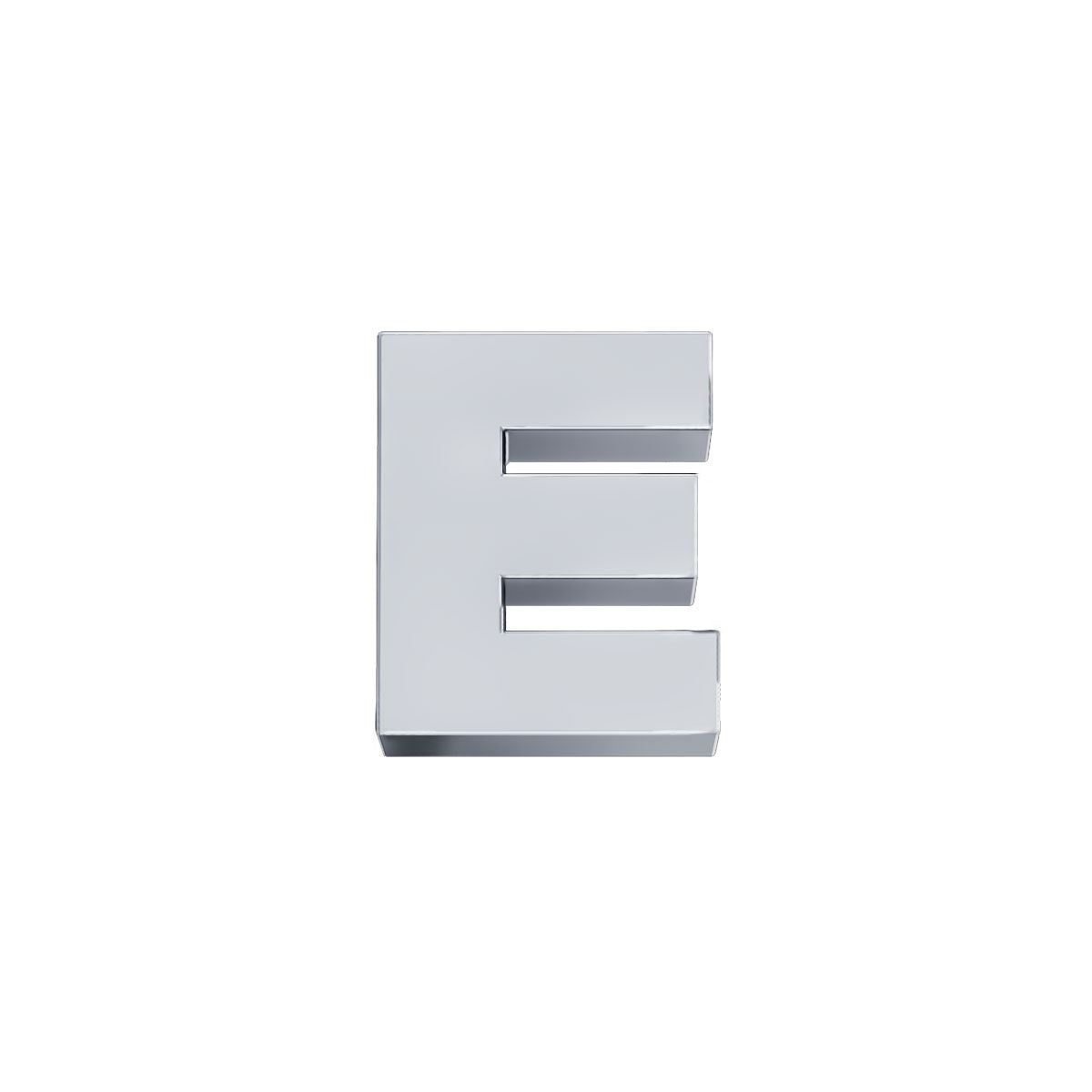 DonnaOro: Lettera E ELEMENTS Classica Oro Bianco | DCHFE3320